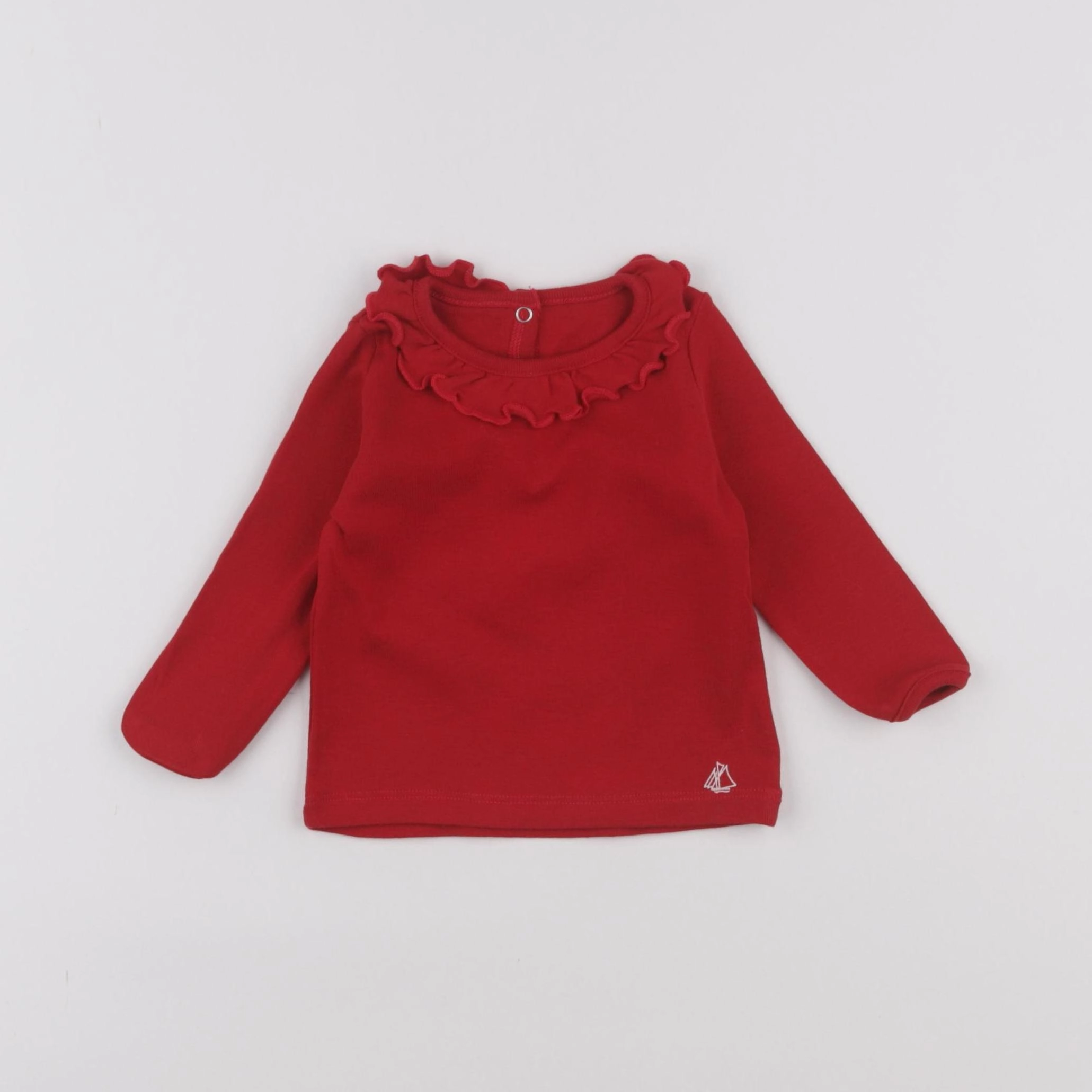 Petit Bateau - tee-shirt rouge - 6 mois