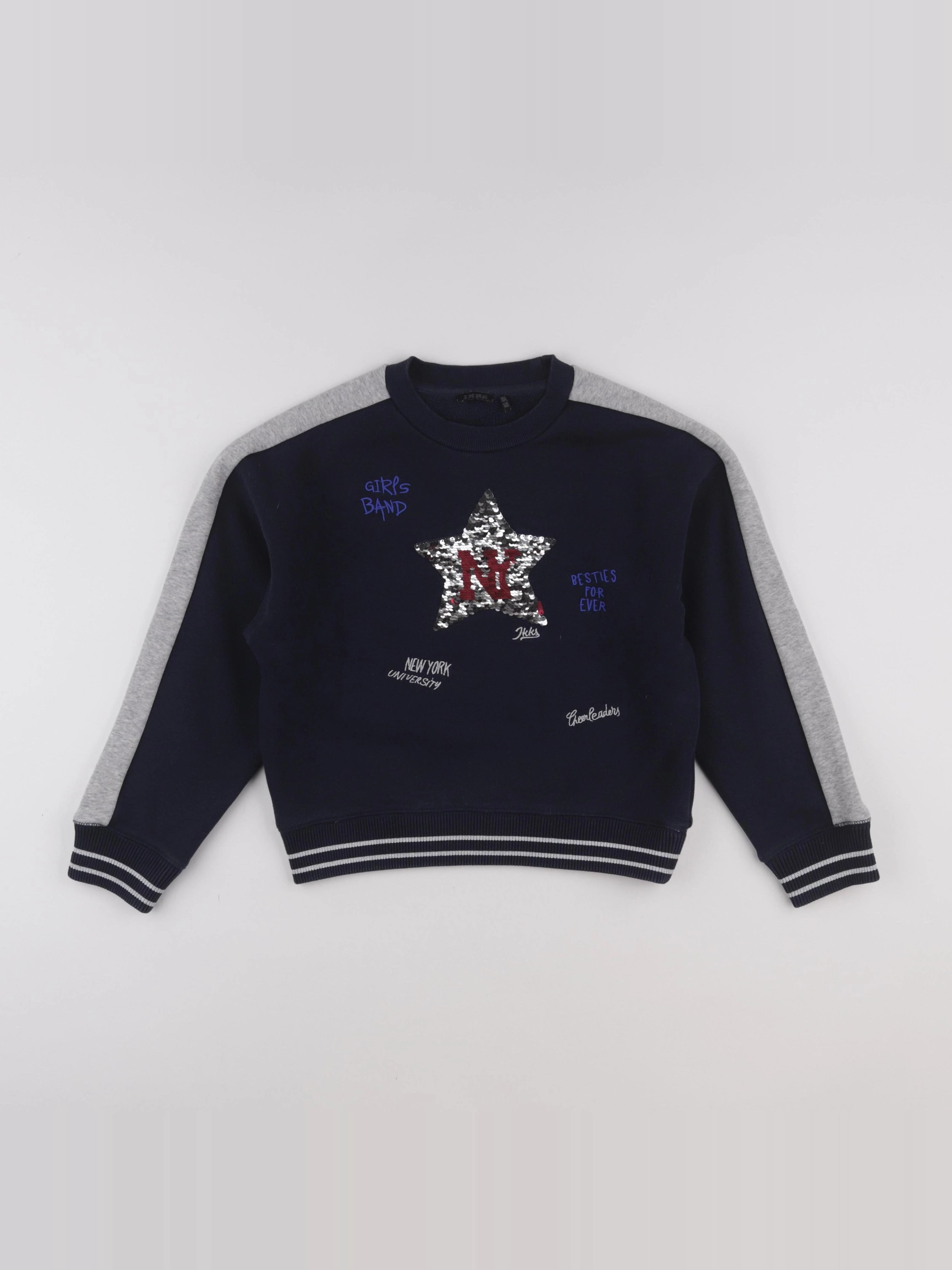 IKKS - sweat bleu - 10 ans
