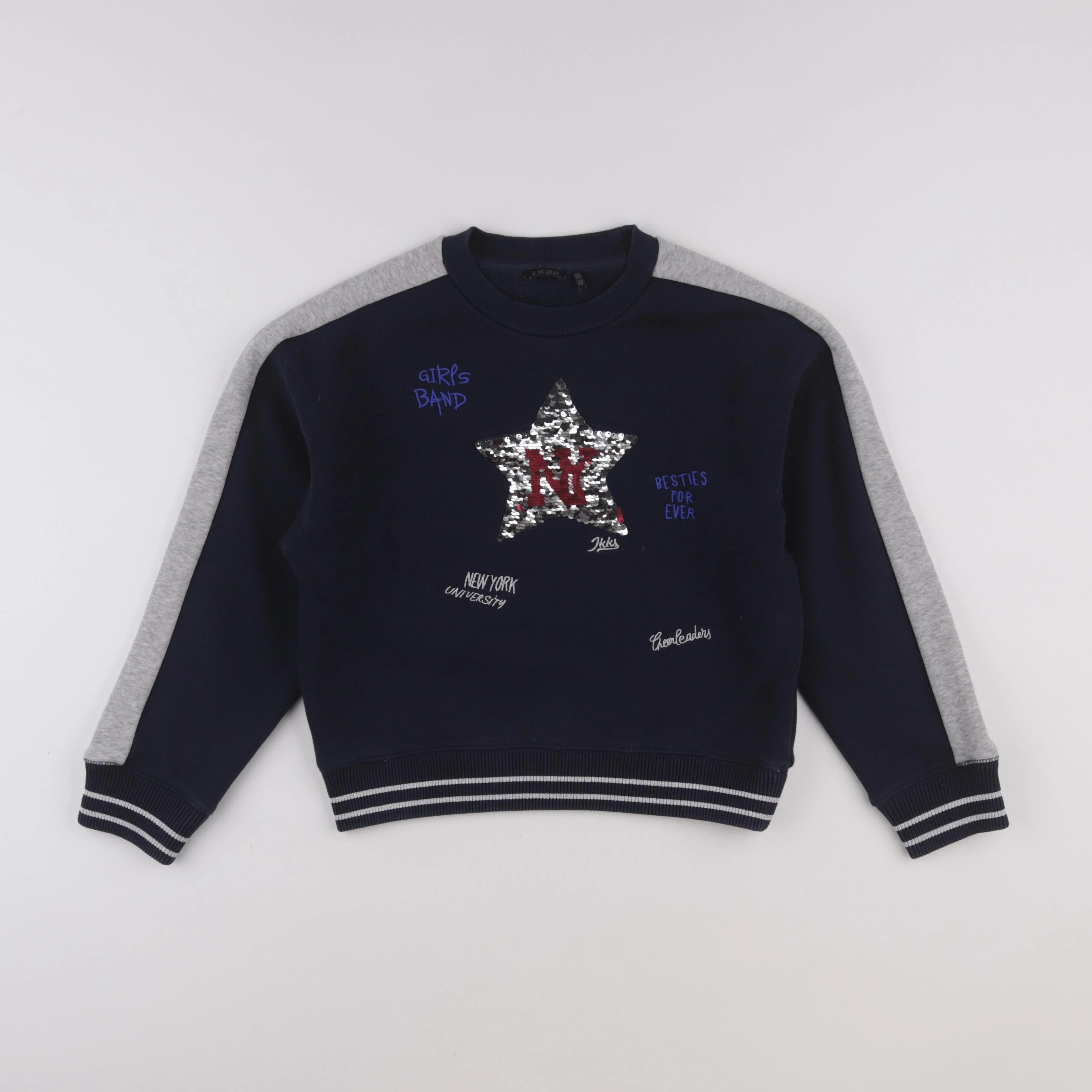 IKKS - sweat bleu - 10 ans