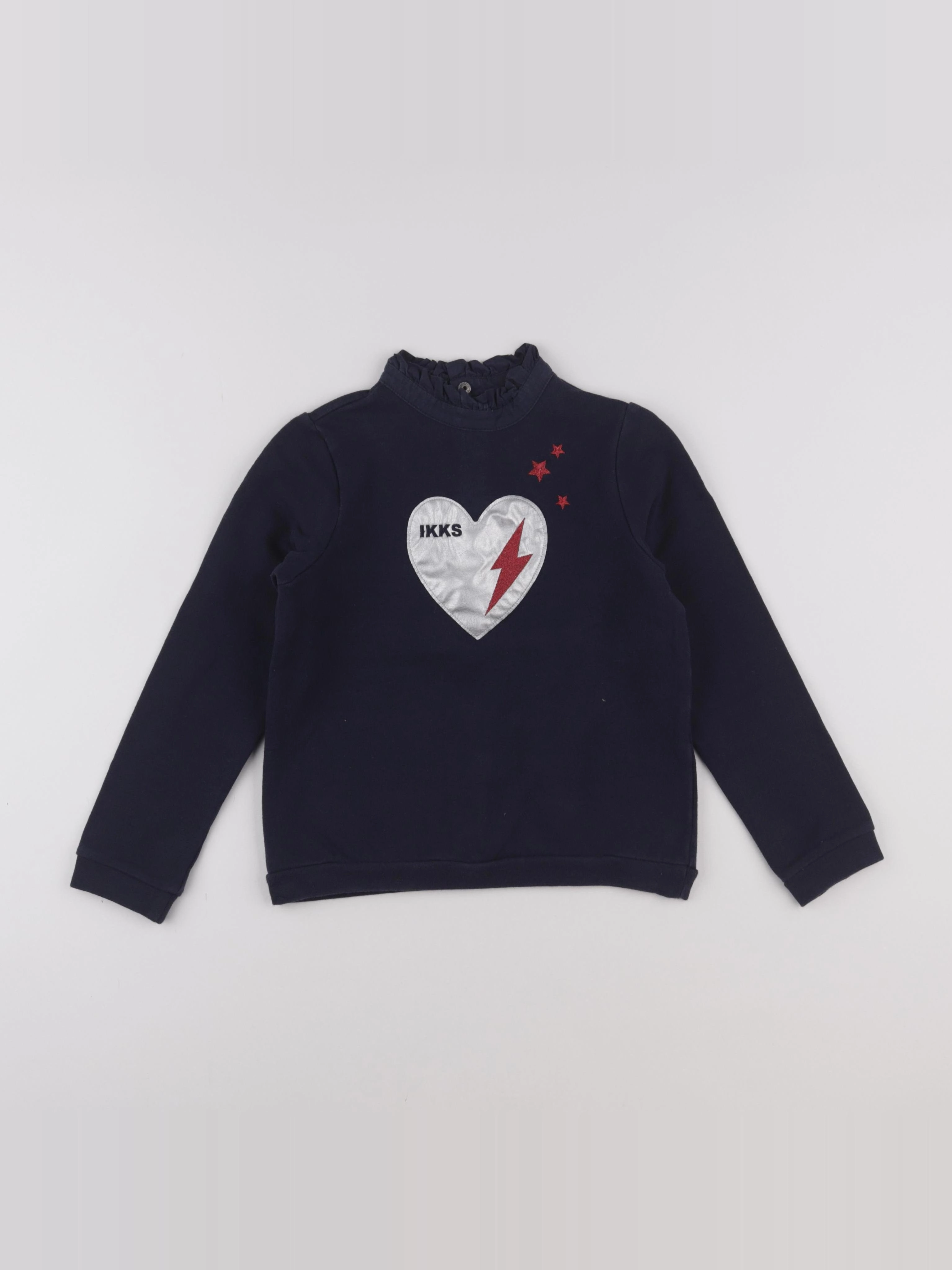 IKKS - sweat bleu - 8 ans