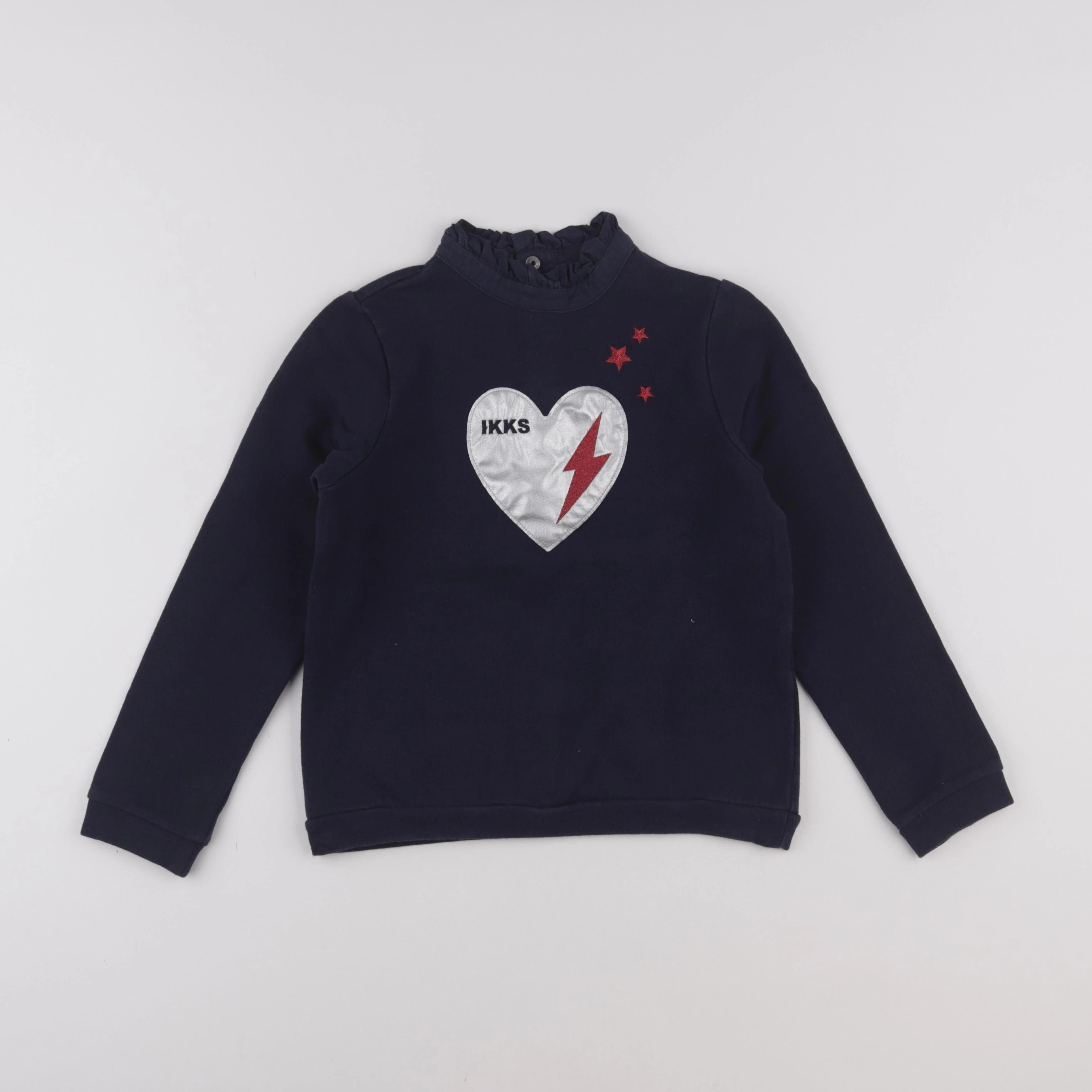 IKKS - sweat bleu - 8 ans