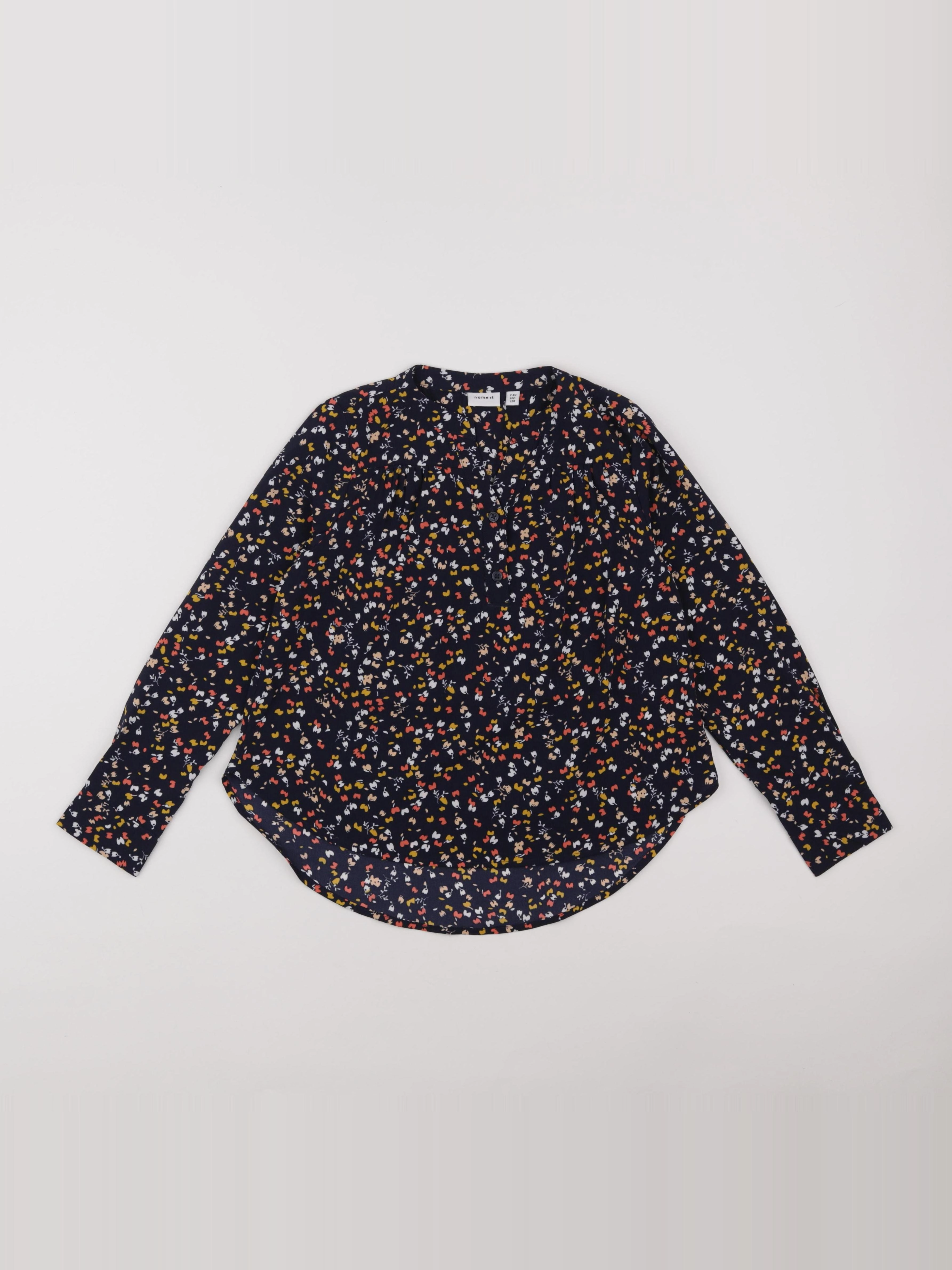 Name it - blouse bleu - 7/8 ans