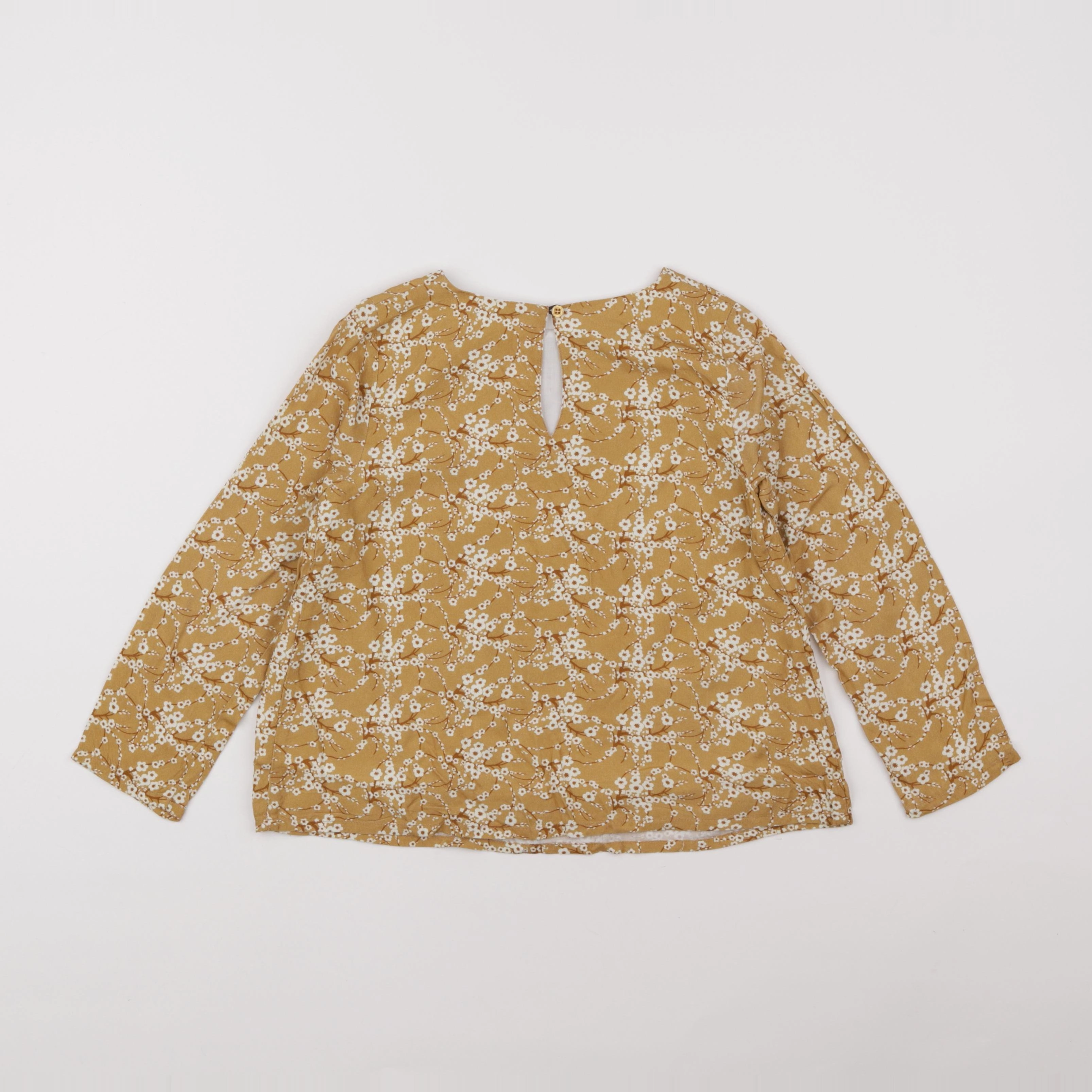 Little Cigogne - blouse marron - 6 ans