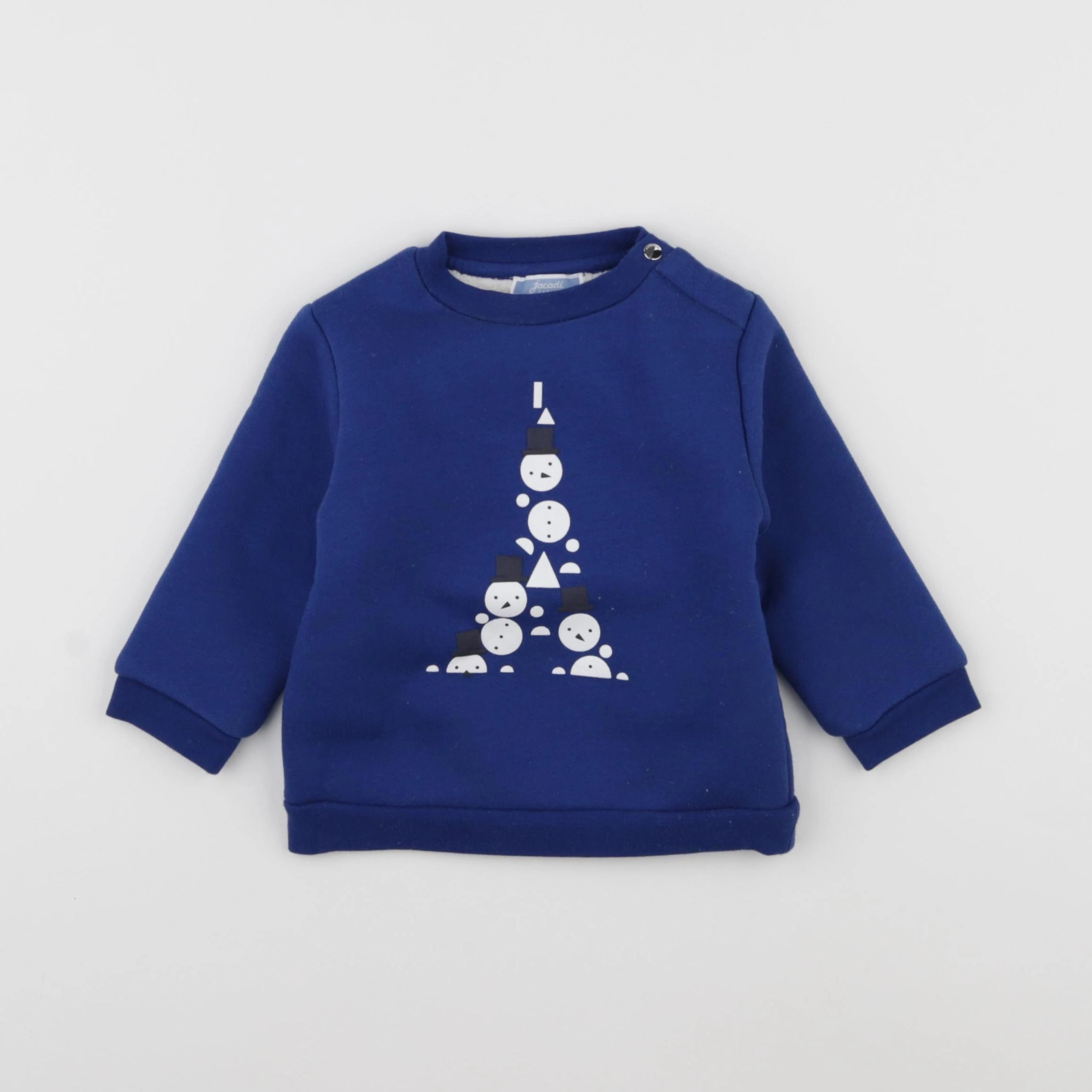 Jacadi - sweat bleu - 12 mois