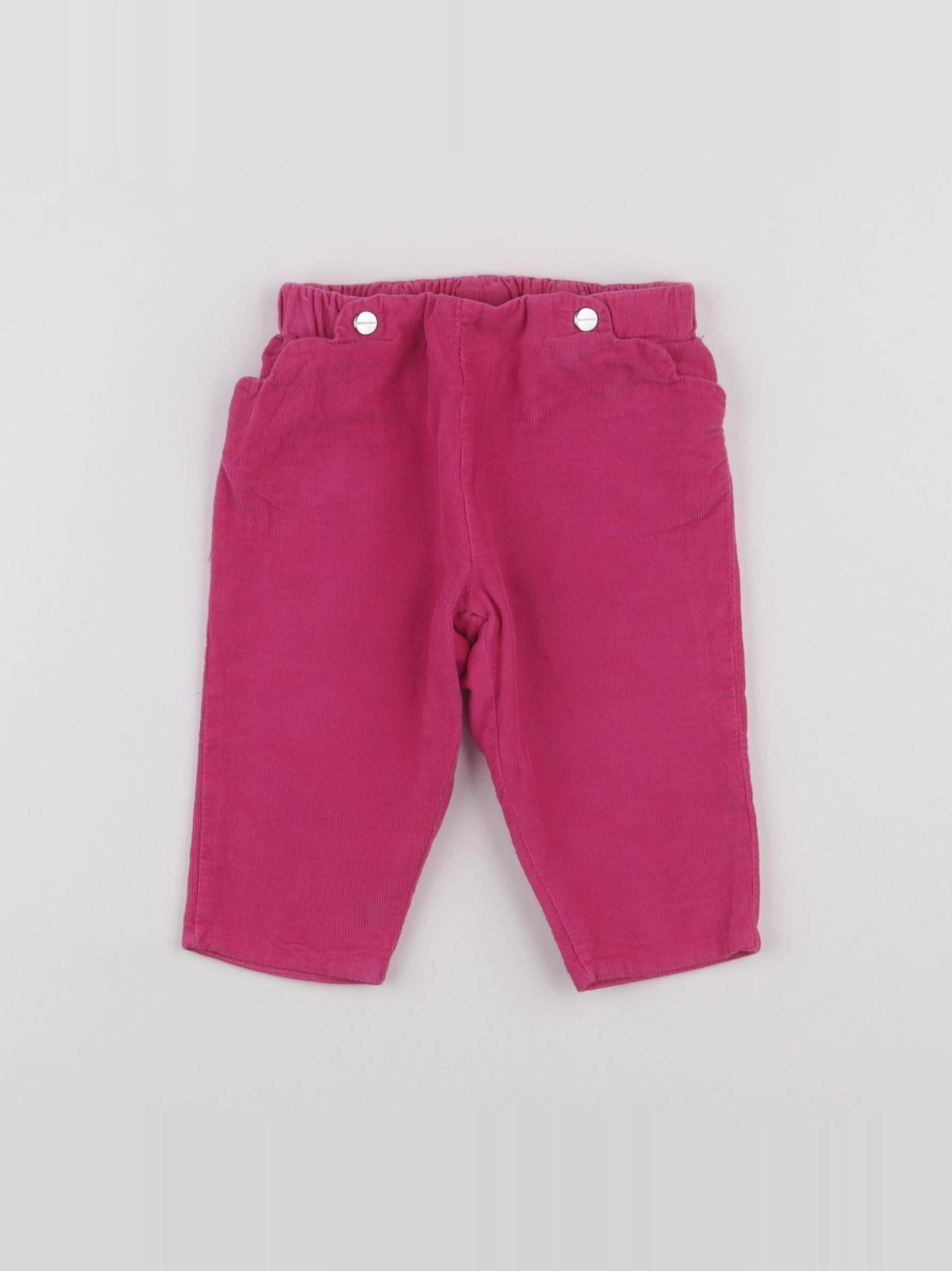 Jacadi - pantalon rose - 12 mois