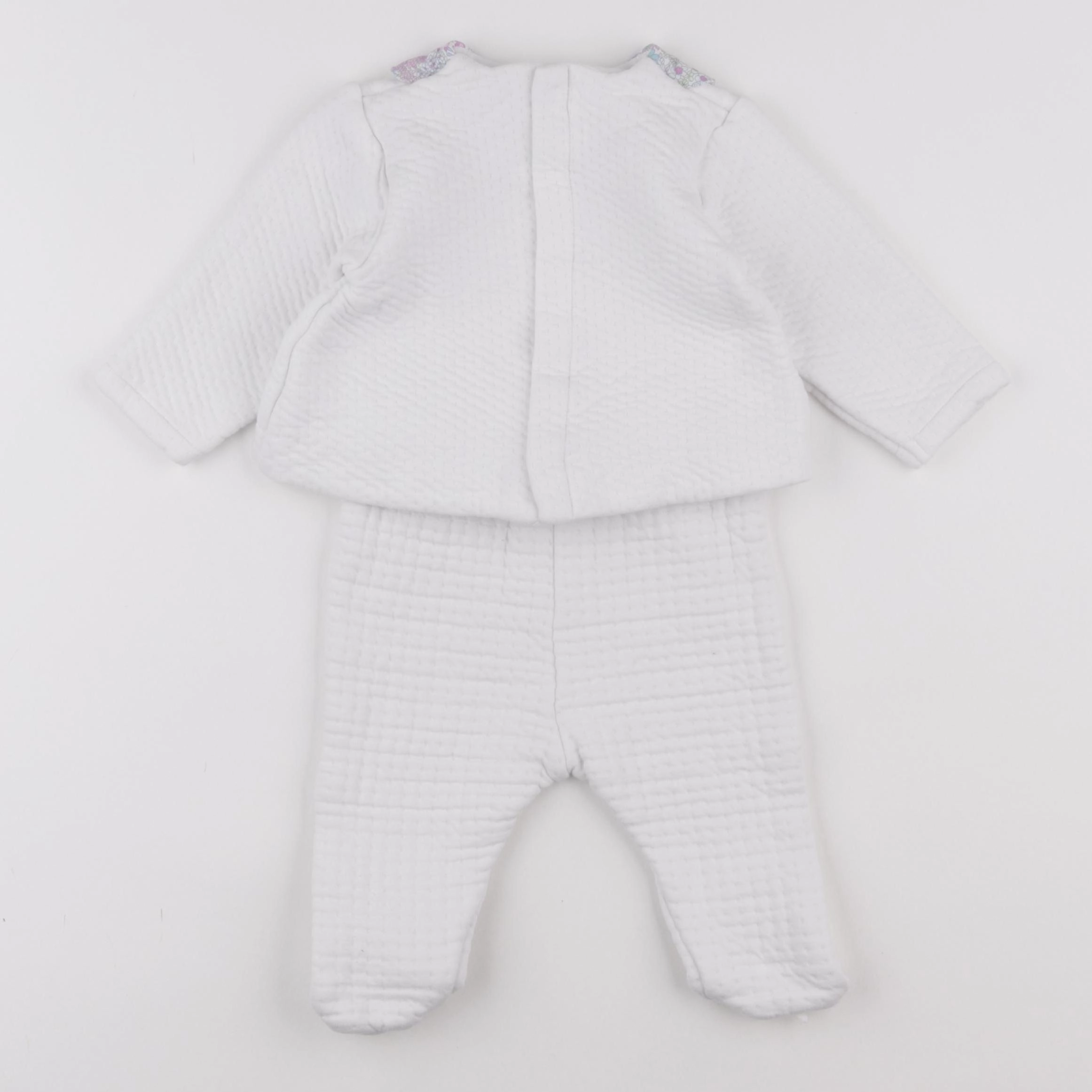 Jacadi - ensemble blanc - 12 mois