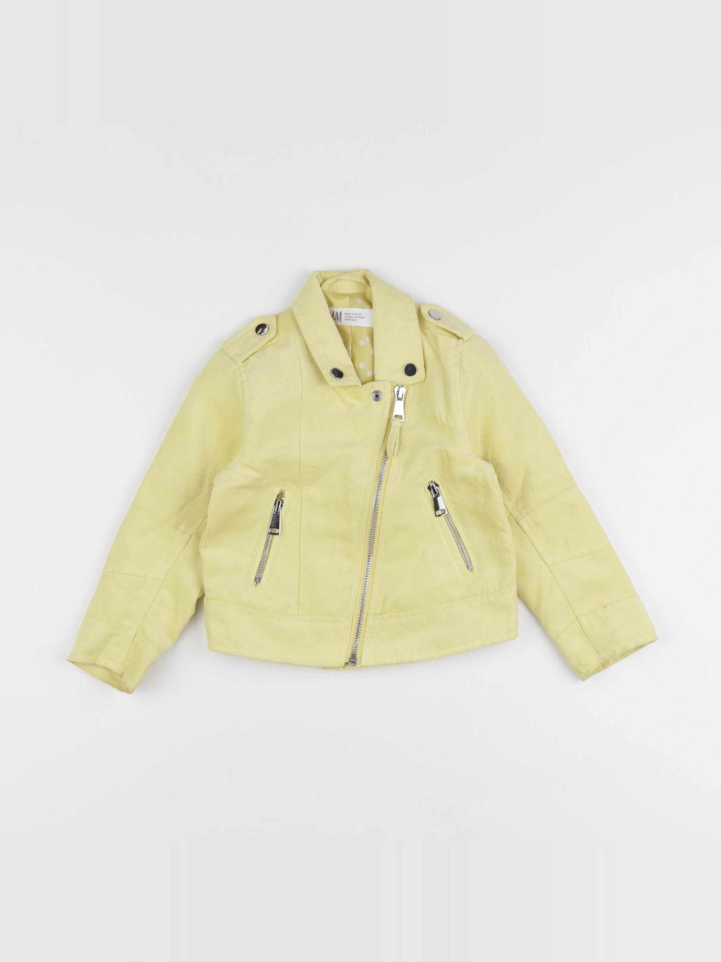 H&M - veste jaune - 18 mois à 2 ans