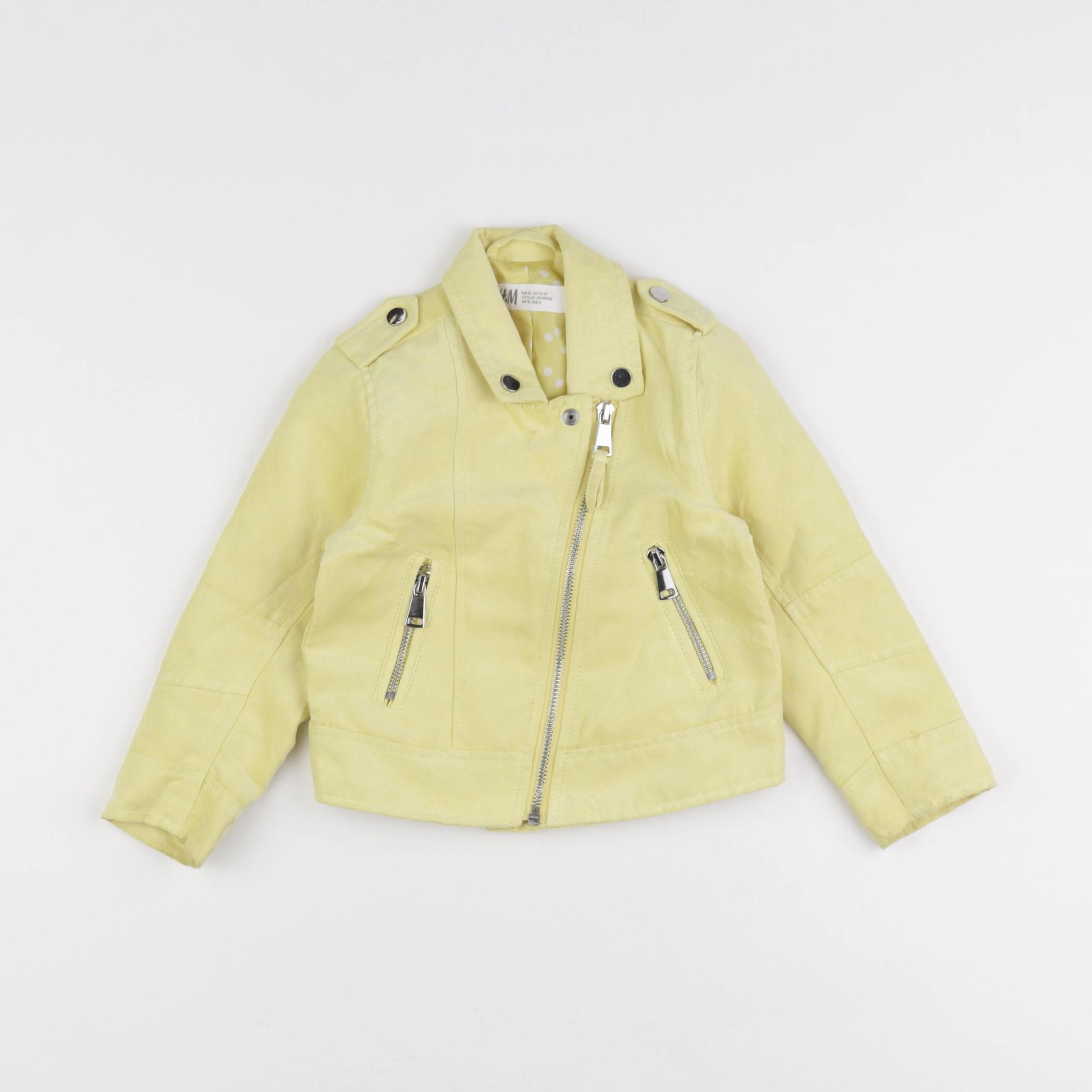 H&M - veste jaune - 18 mois à 2 ans