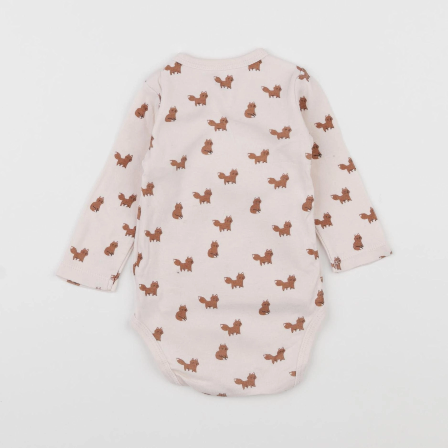 La Redoute - body marron, beige - 6 mois