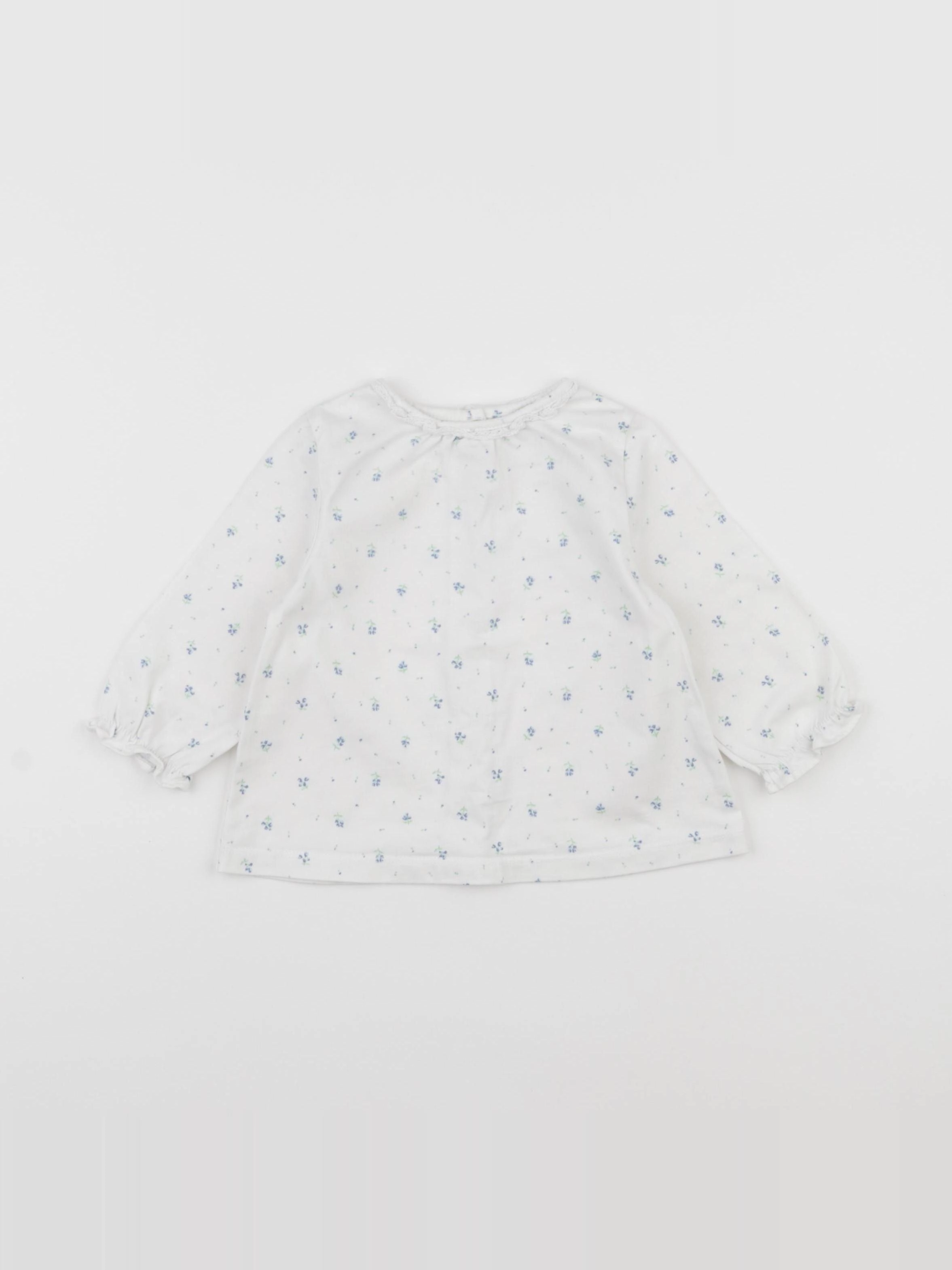 Cyrillus - tee-shirt bleu - 12 mois