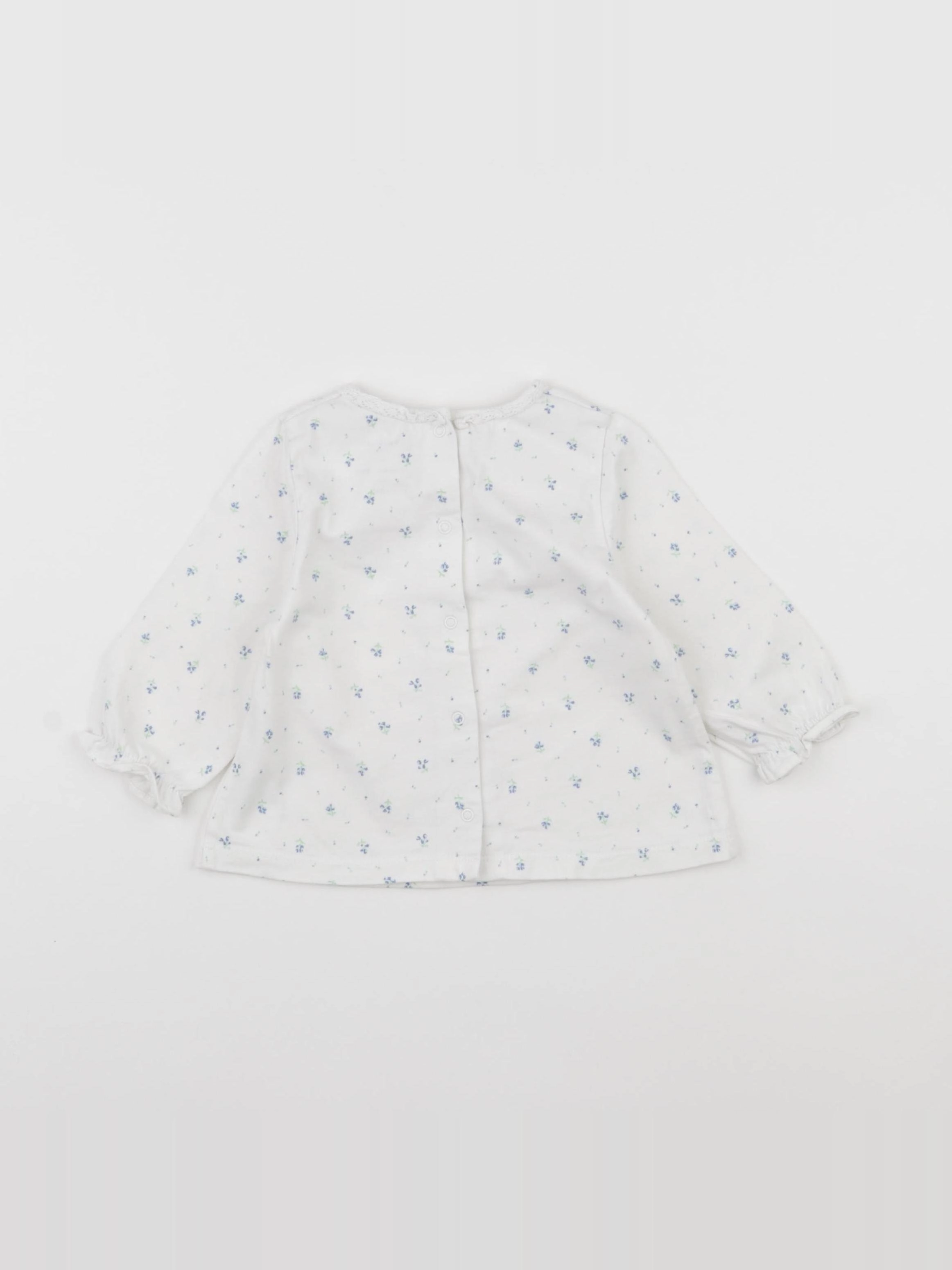 Cyrillus - tee-shirt bleu - 12 mois