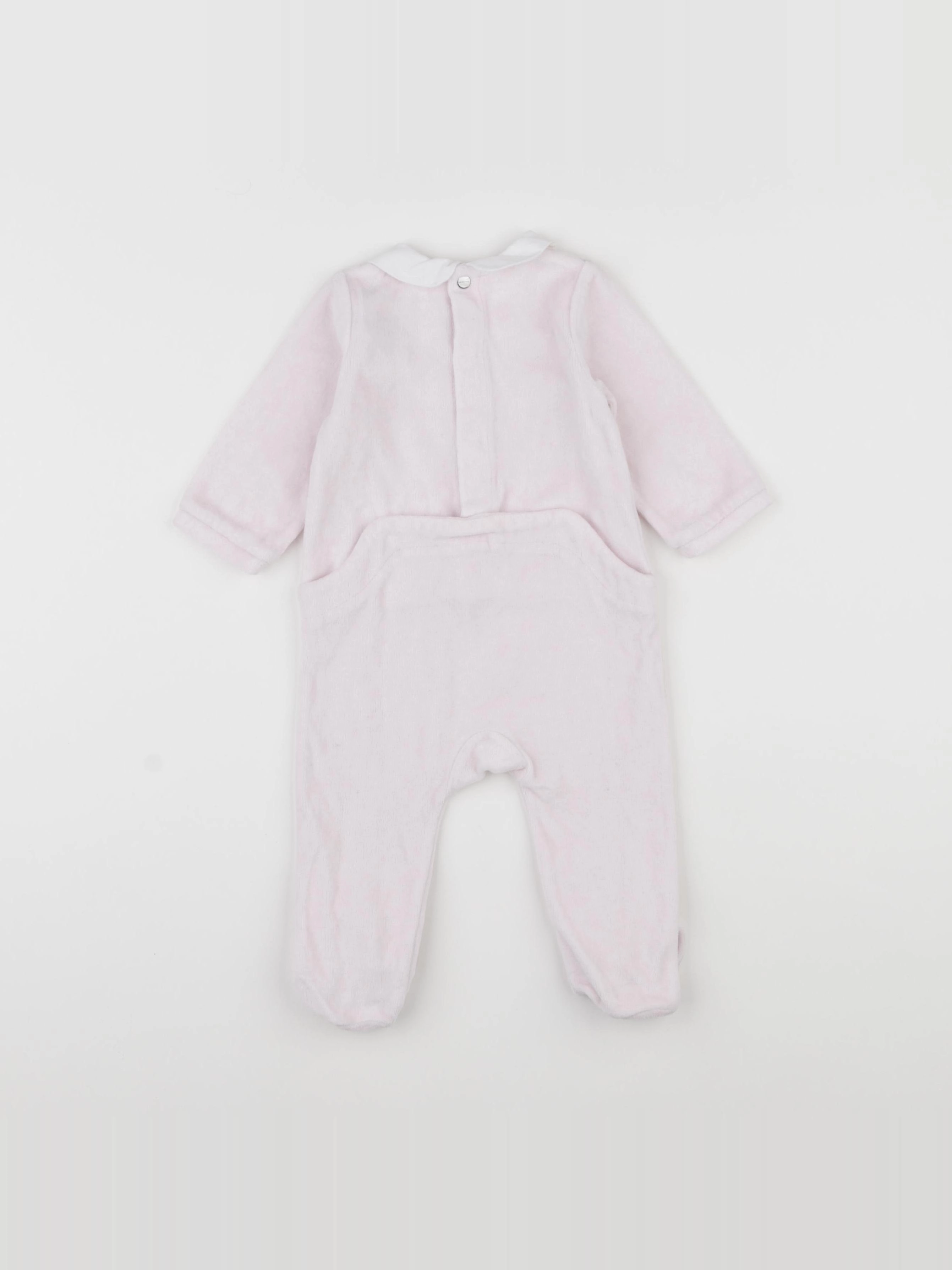 Jacadi - pyjama velours rose - 6 mois