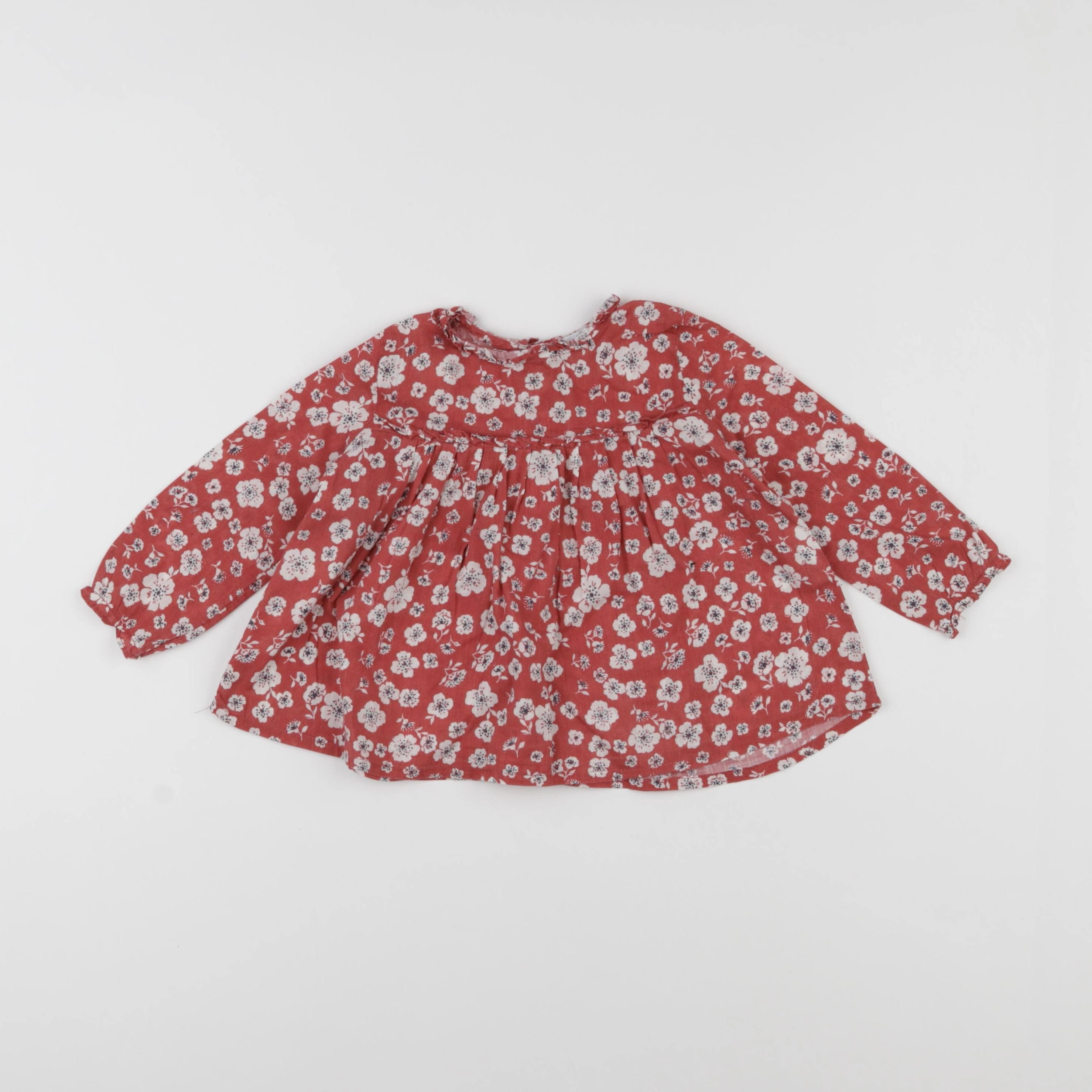 Boutchou - blouse rose - 12 mois