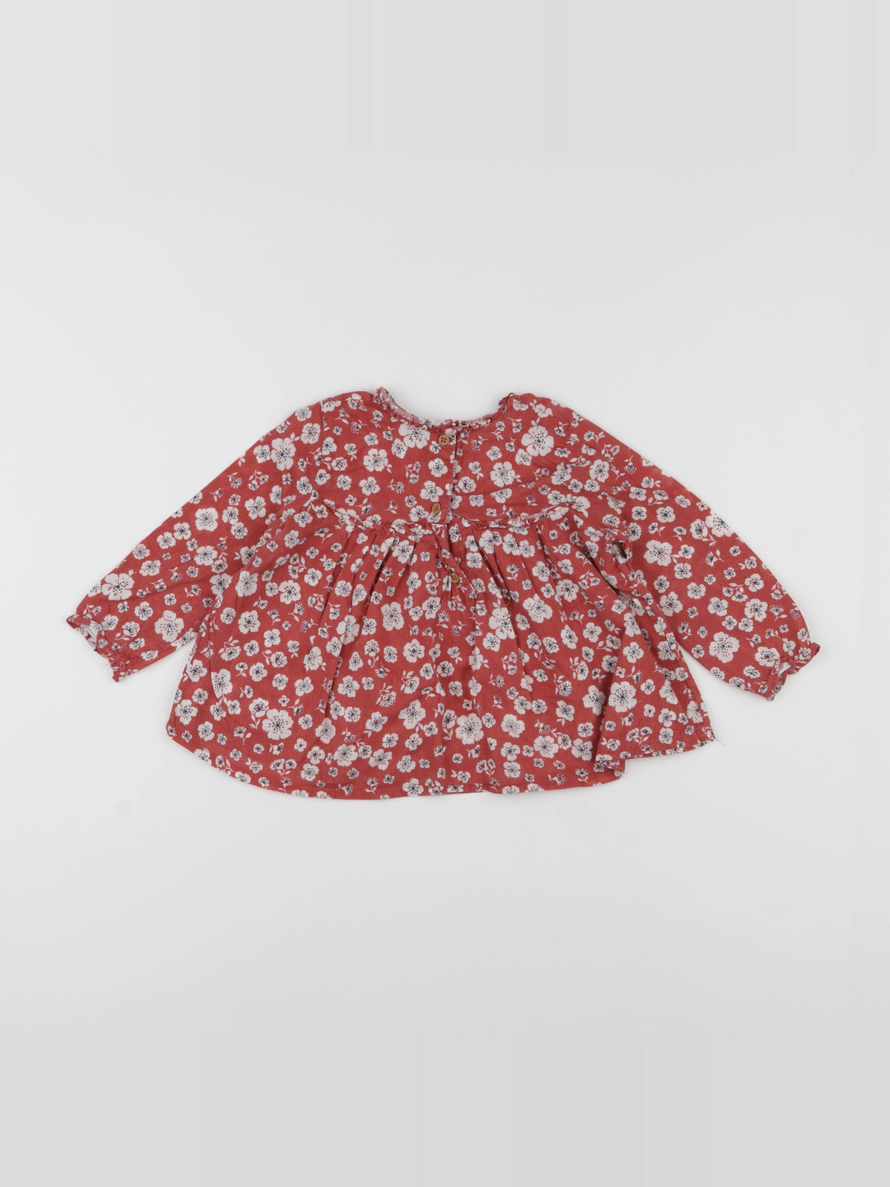 Boutchou - blouse rose - 12 mois