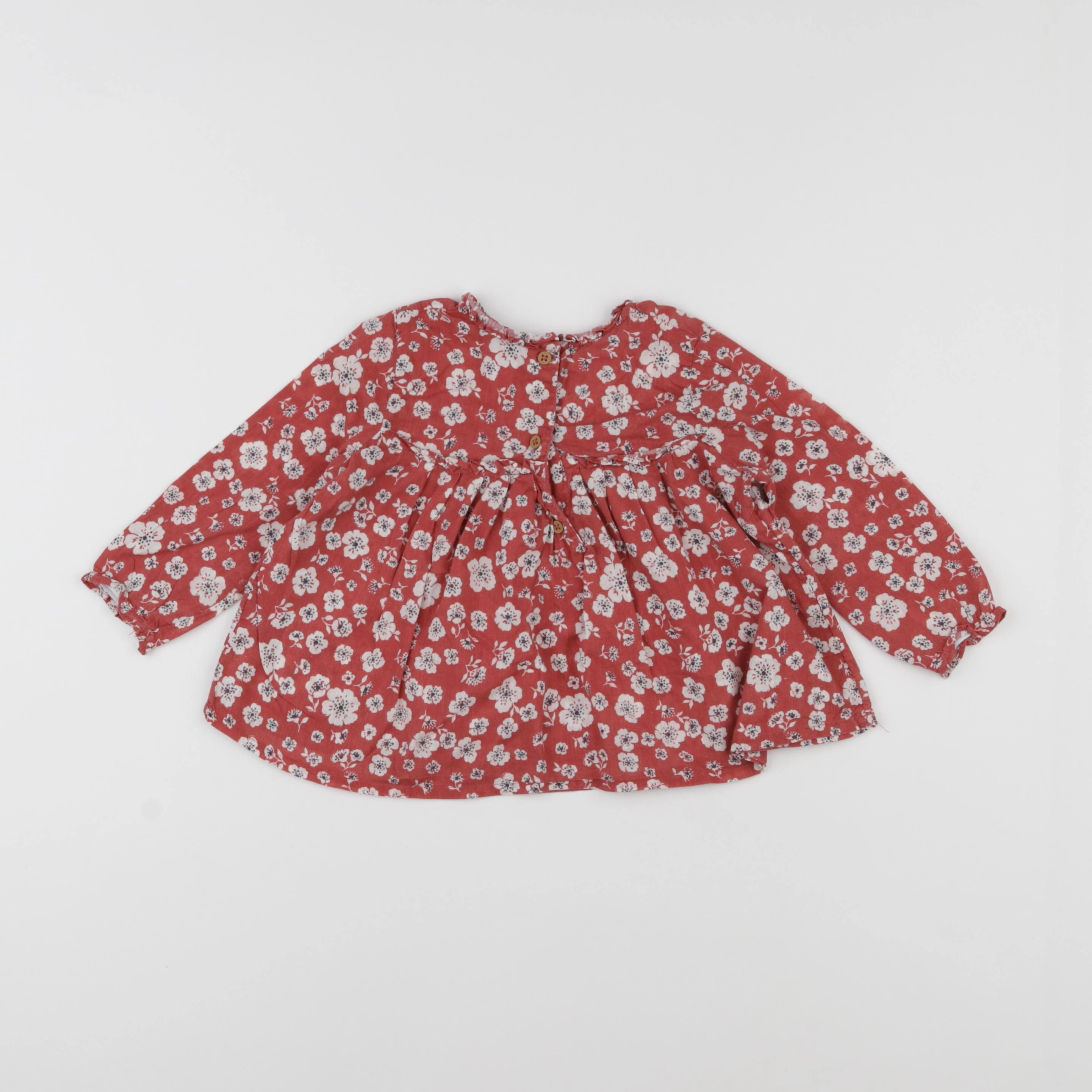 Boutchou - blouse rose - 12 mois
