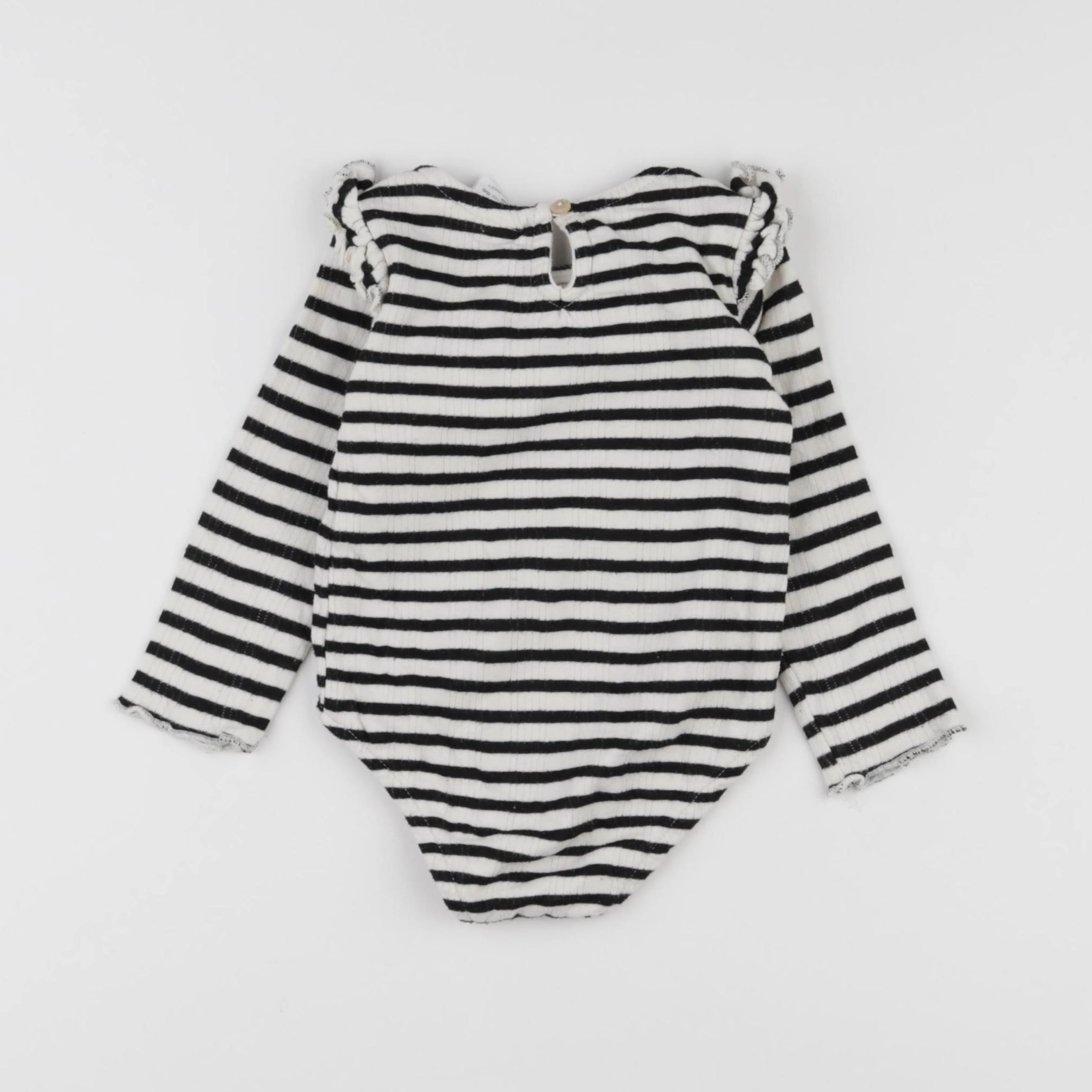 Zara - body blanc, noir - 12/18 mois