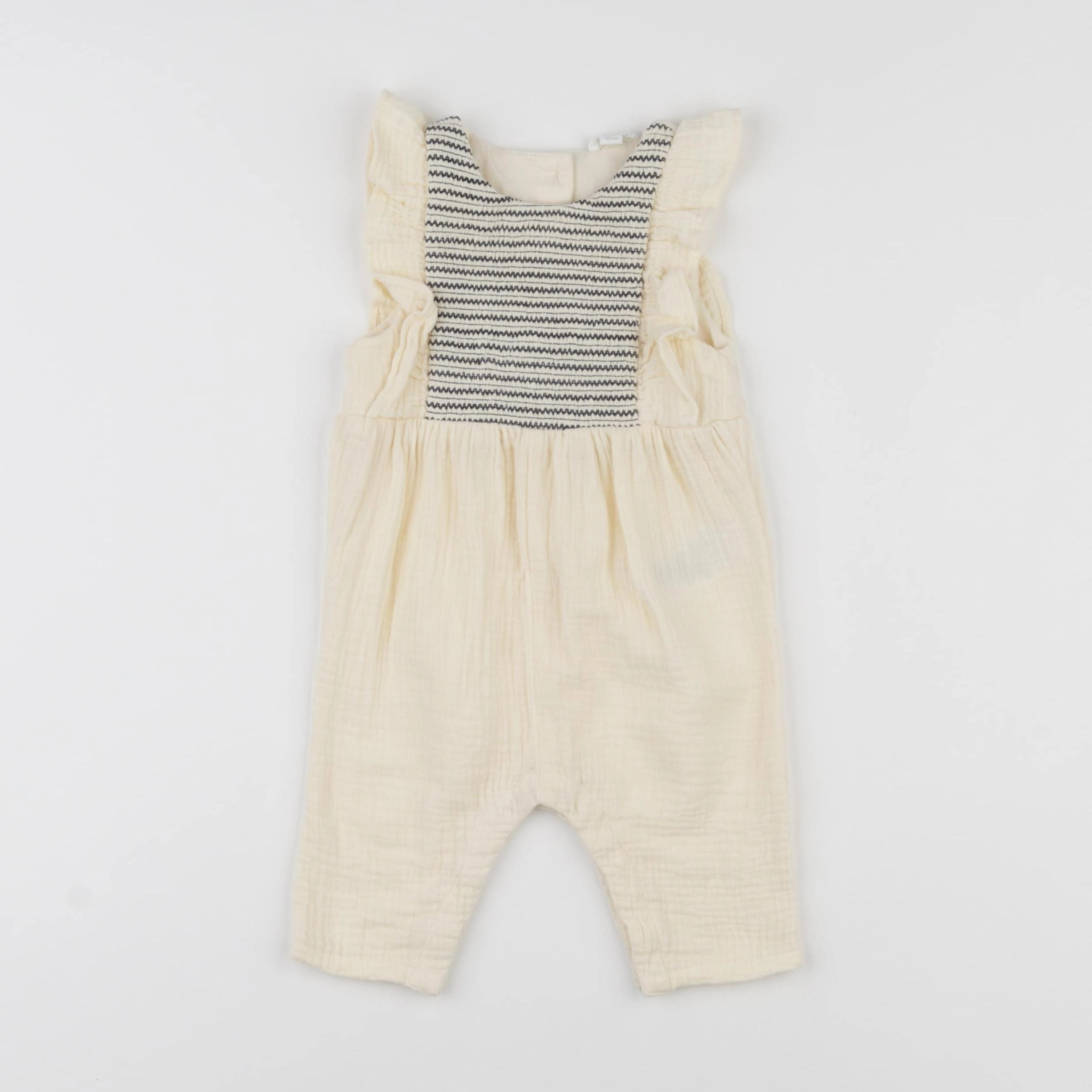 Vertbaudet - combinaison beige - 3 mois