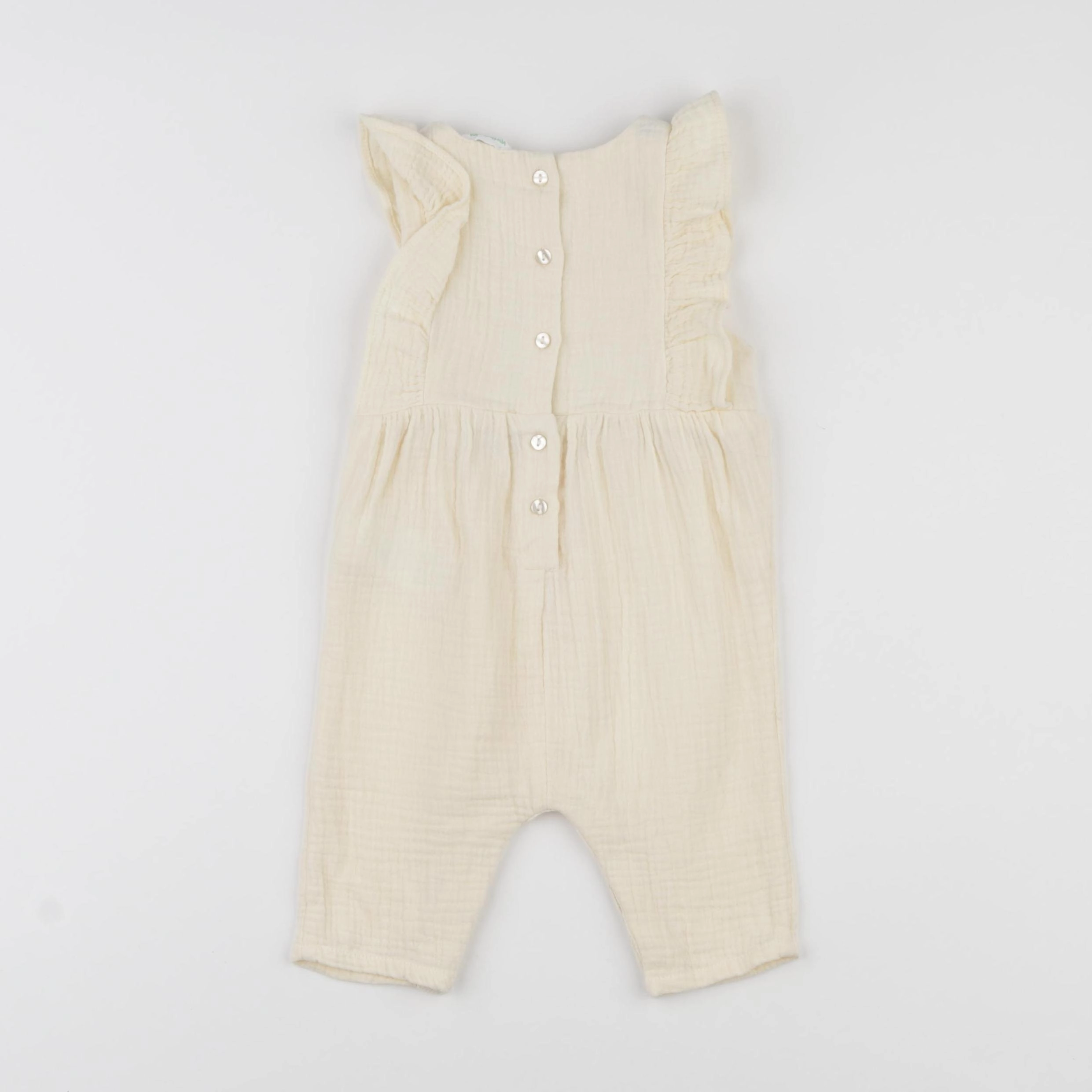 Vertbaudet - combinaison beige - 3 mois