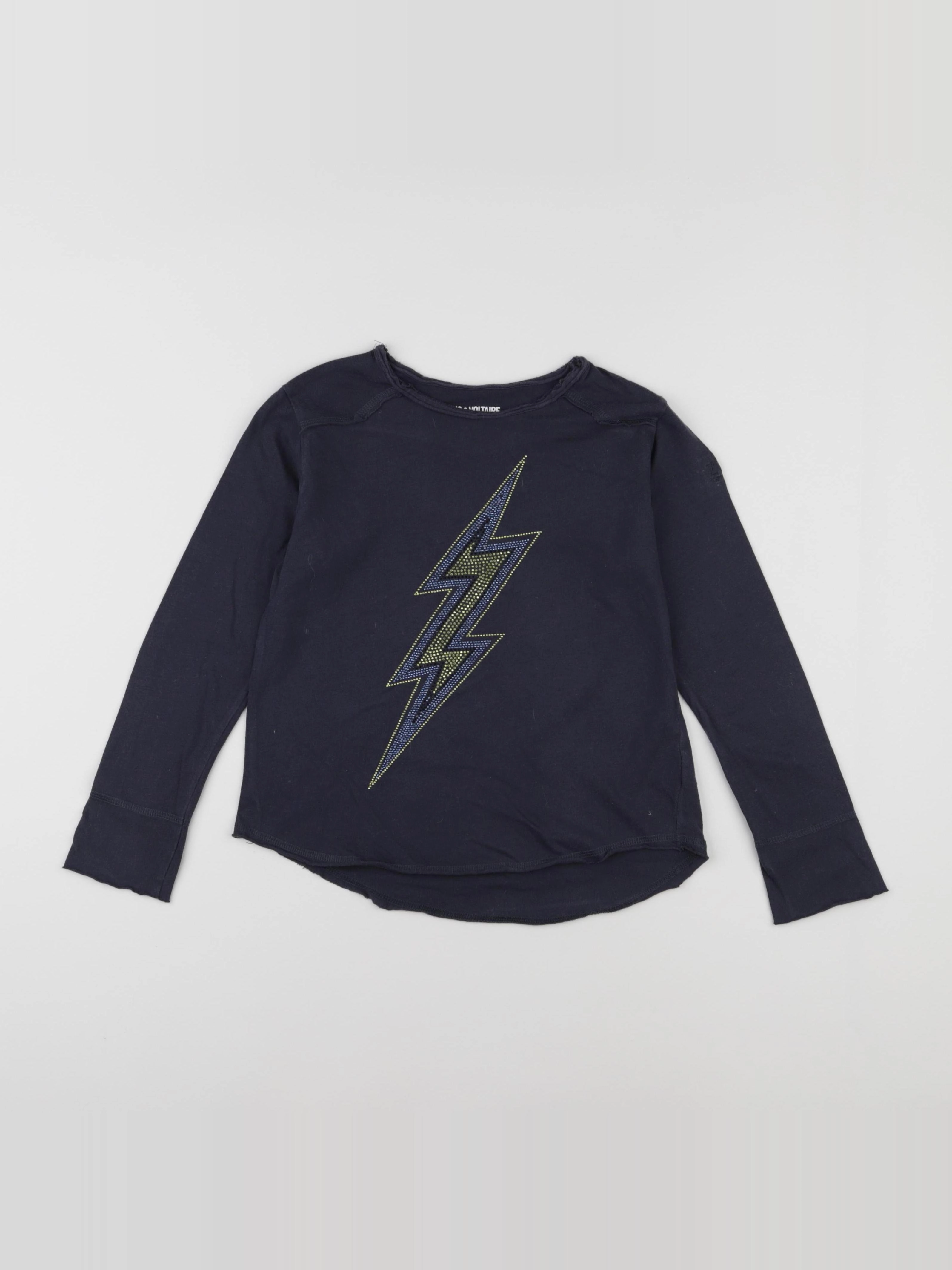 Zadig & Voltaire - tee-shirt bleu - 8 ans