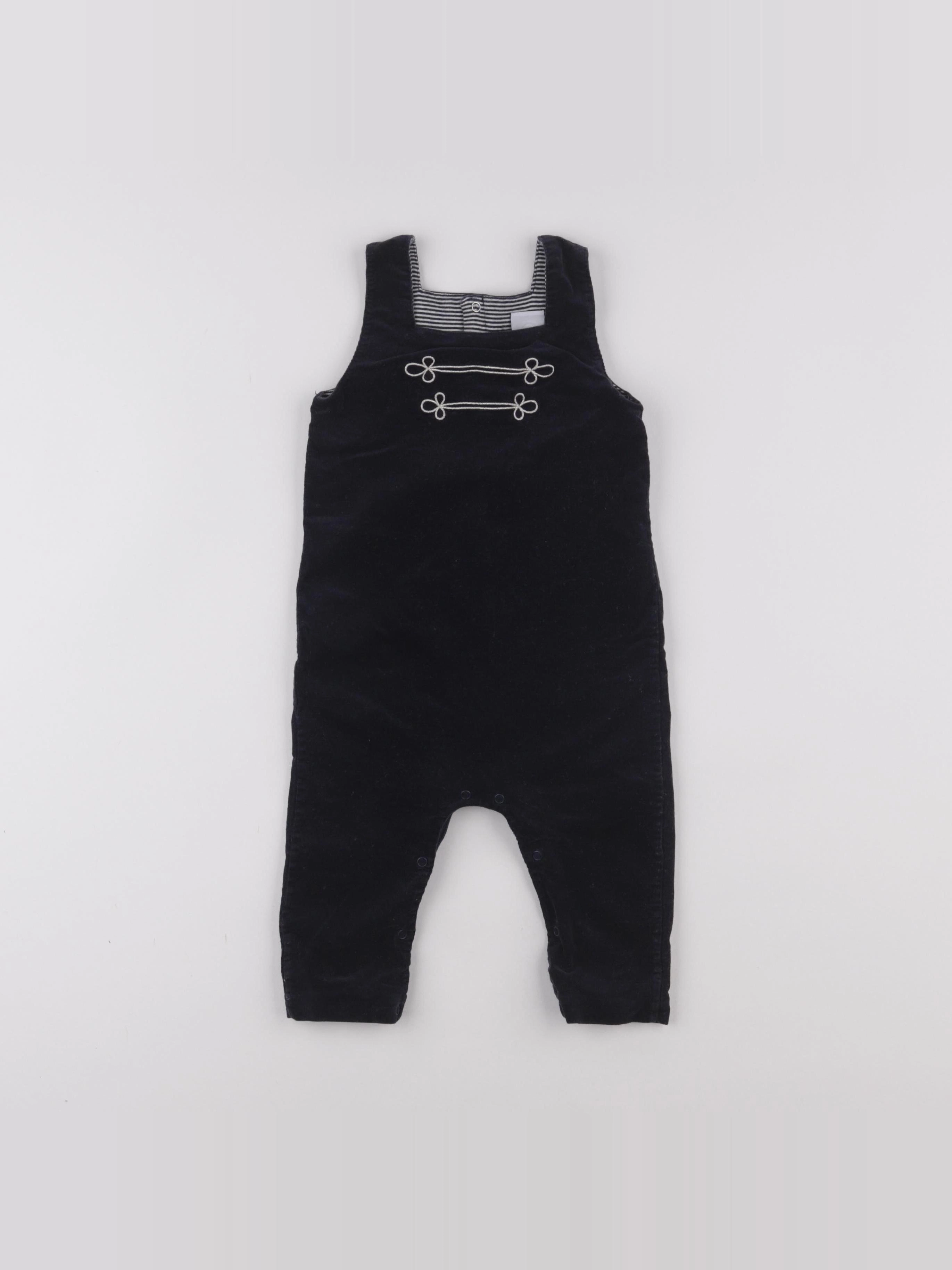 Petit Bateau - combinaison bleu - 12 mois