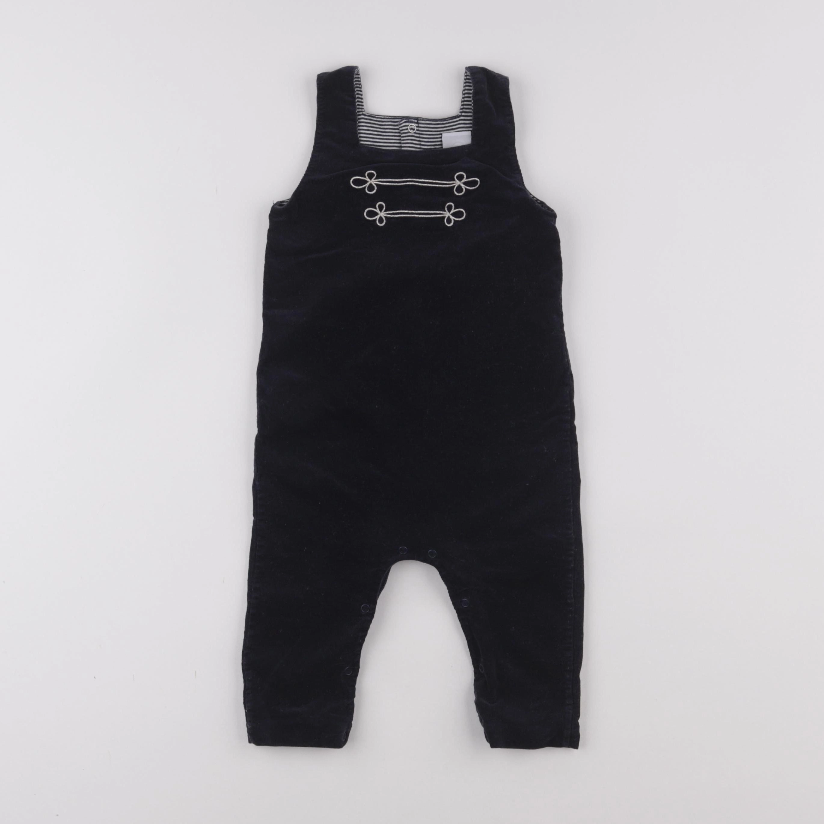 Petit Bateau - combinaison bleu - 12 mois
