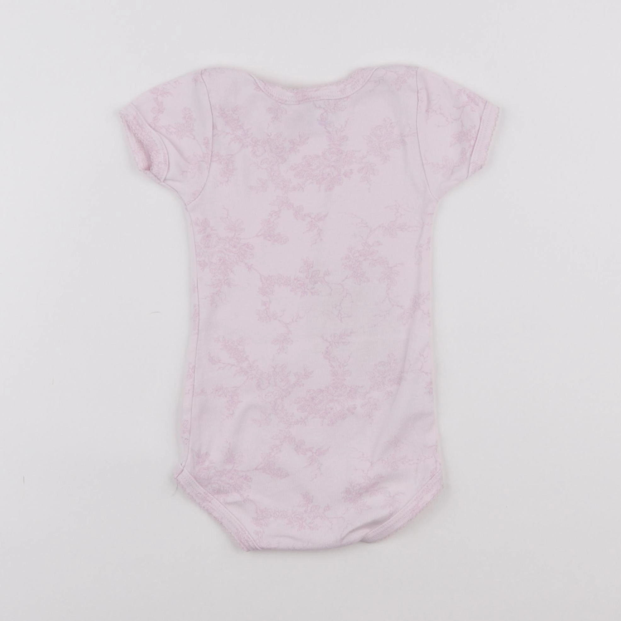 Petit Bateau - body rose - 12 mois