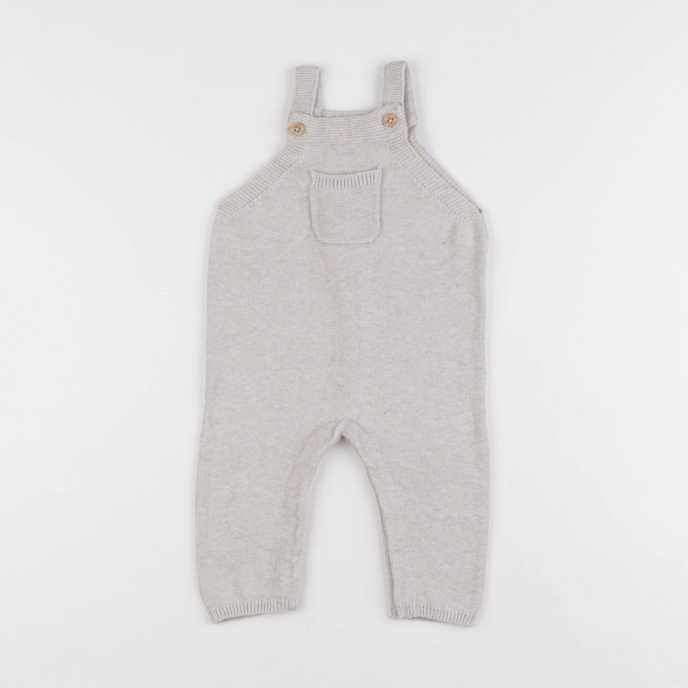 Vertbaudet - salopette beige - 6 mois