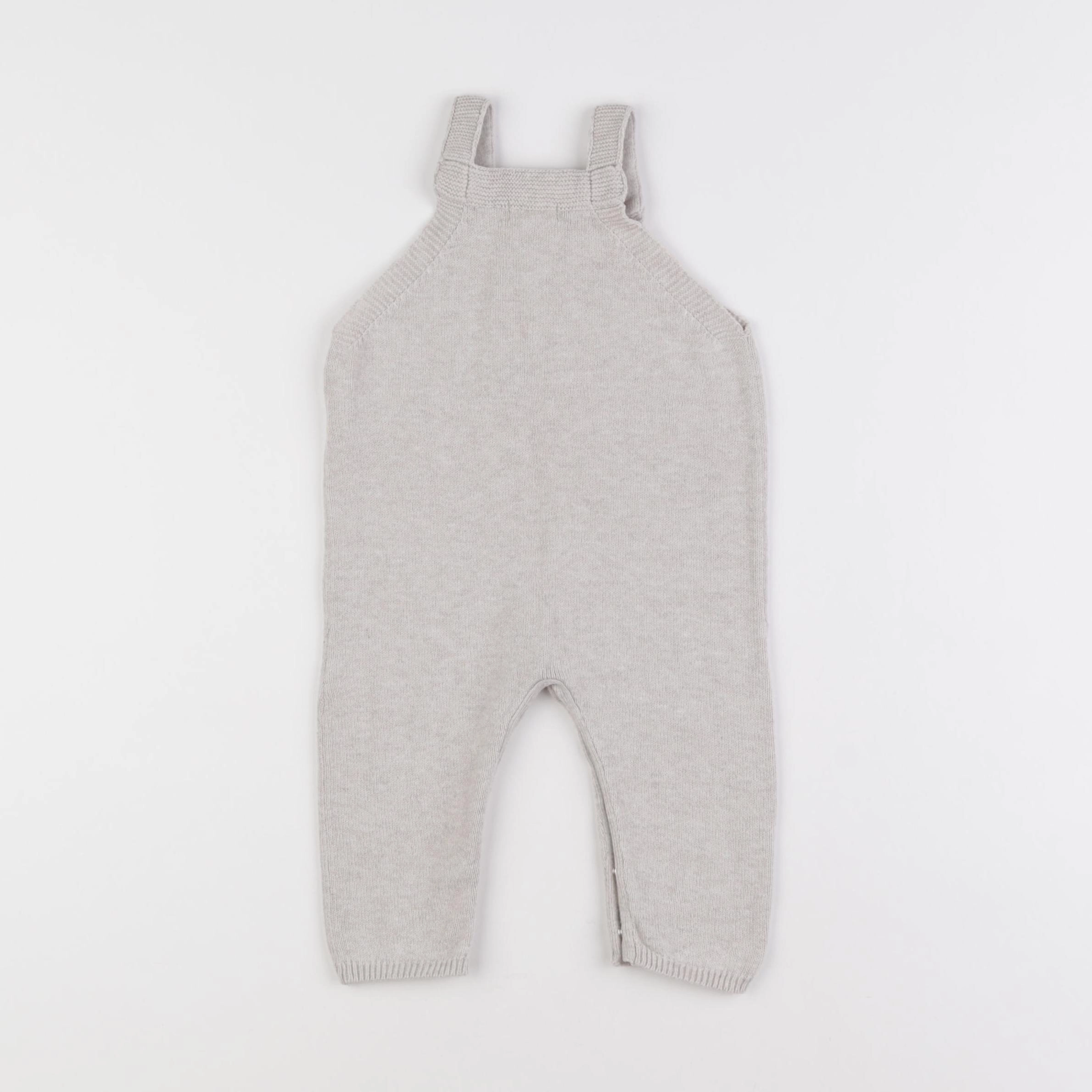 Vertbaudet - salopette beige - 6 mois