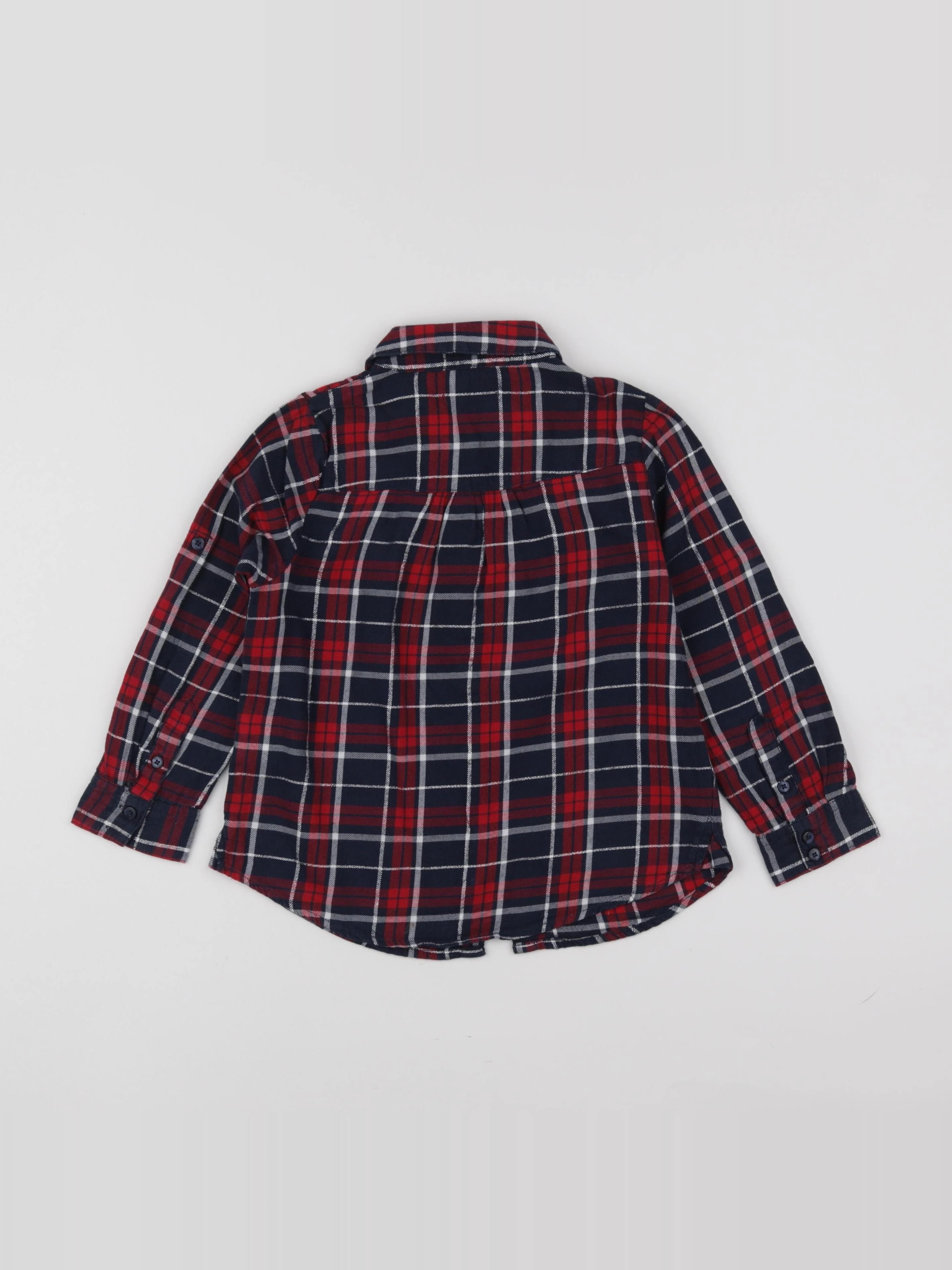 Vertbaudet - blouse rouge, bleu - 6 ans