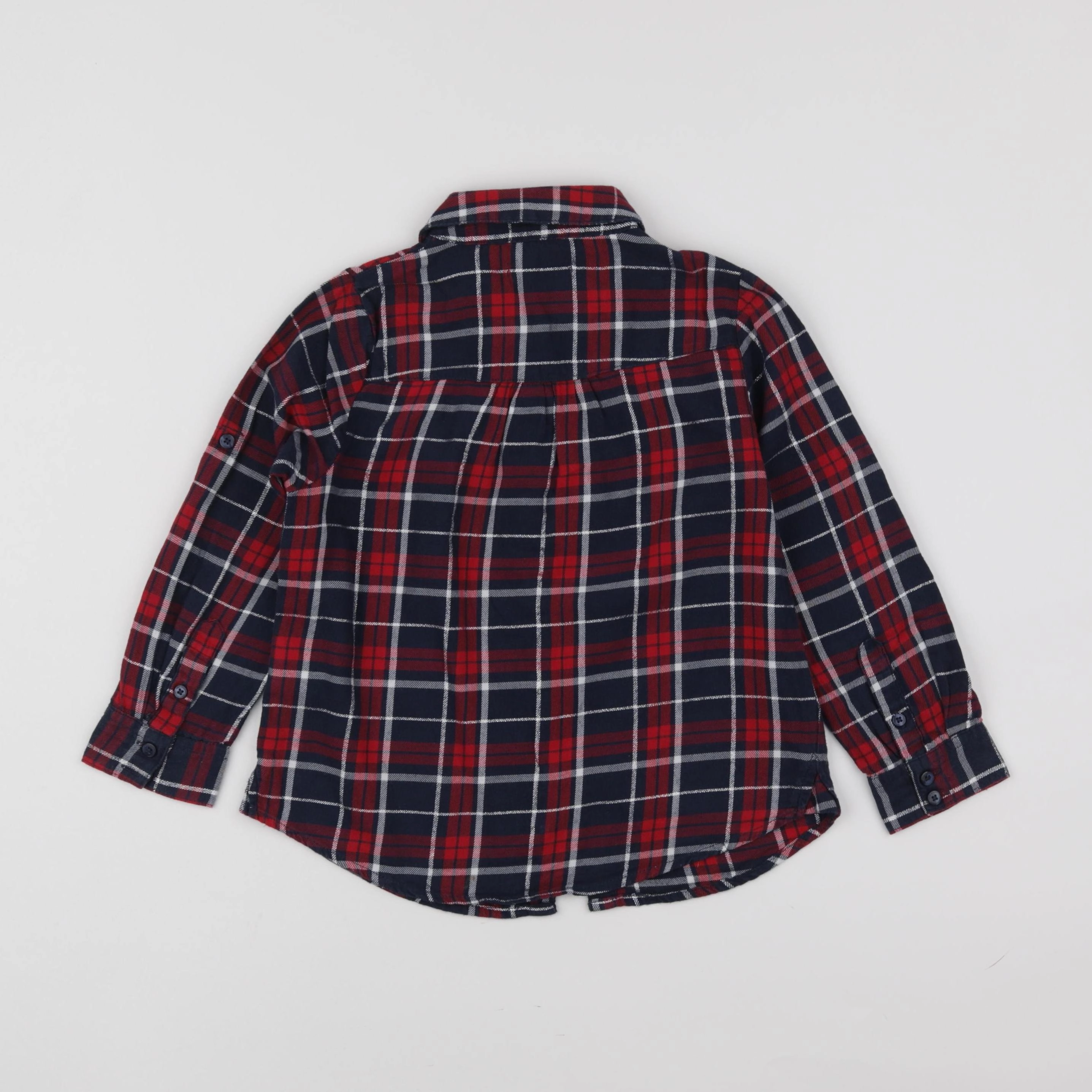 Vertbaudet - blouse rouge, bleu - 6 ans