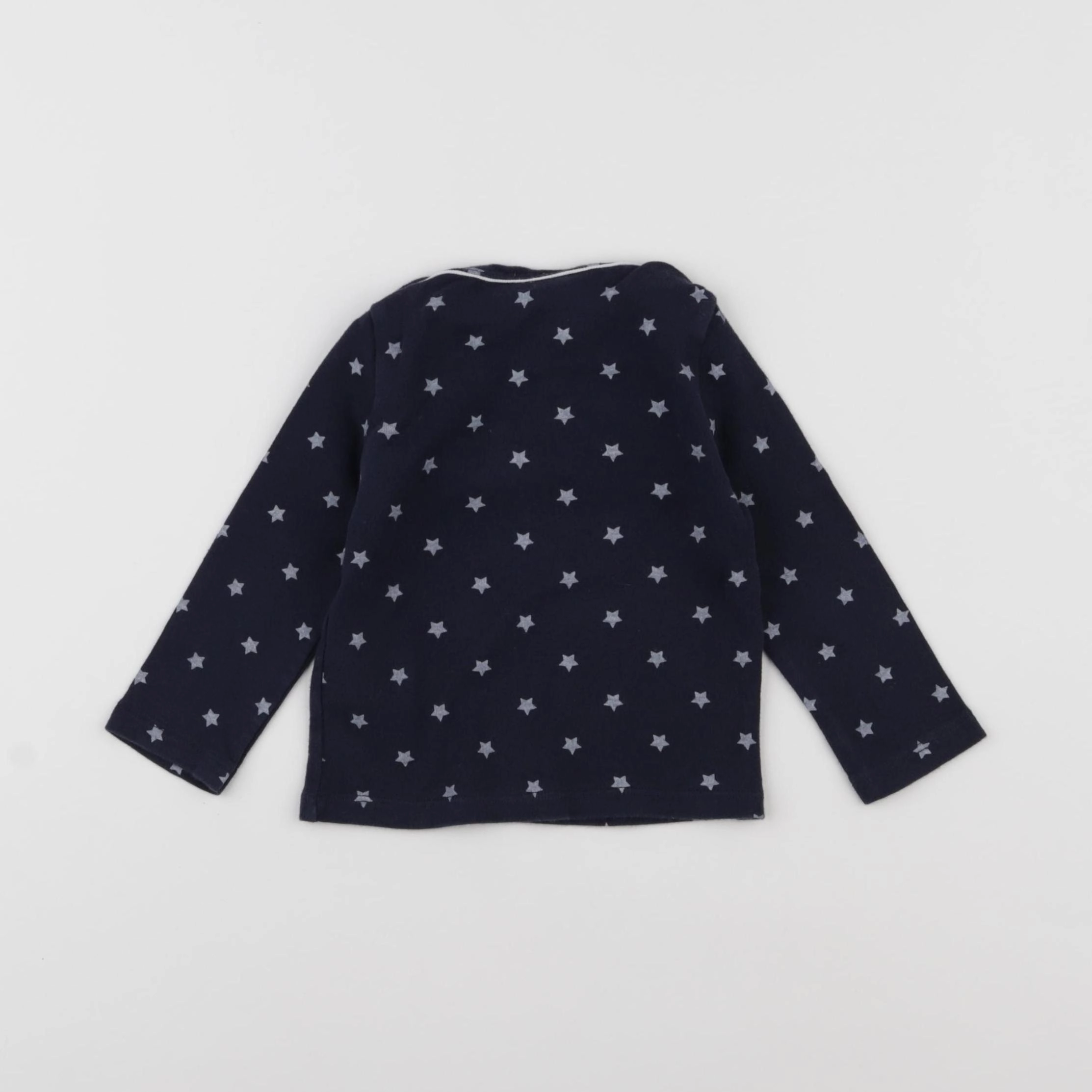 Petit Bateau - maillot de corps bleu - 12 mois