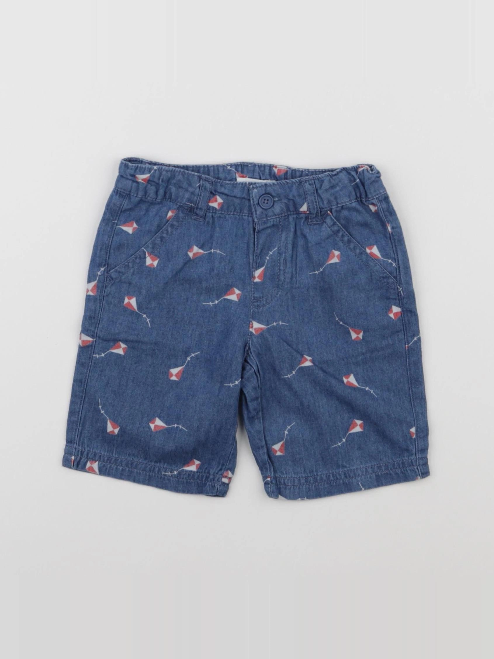 Boutchou - short bleu - 12 mois
