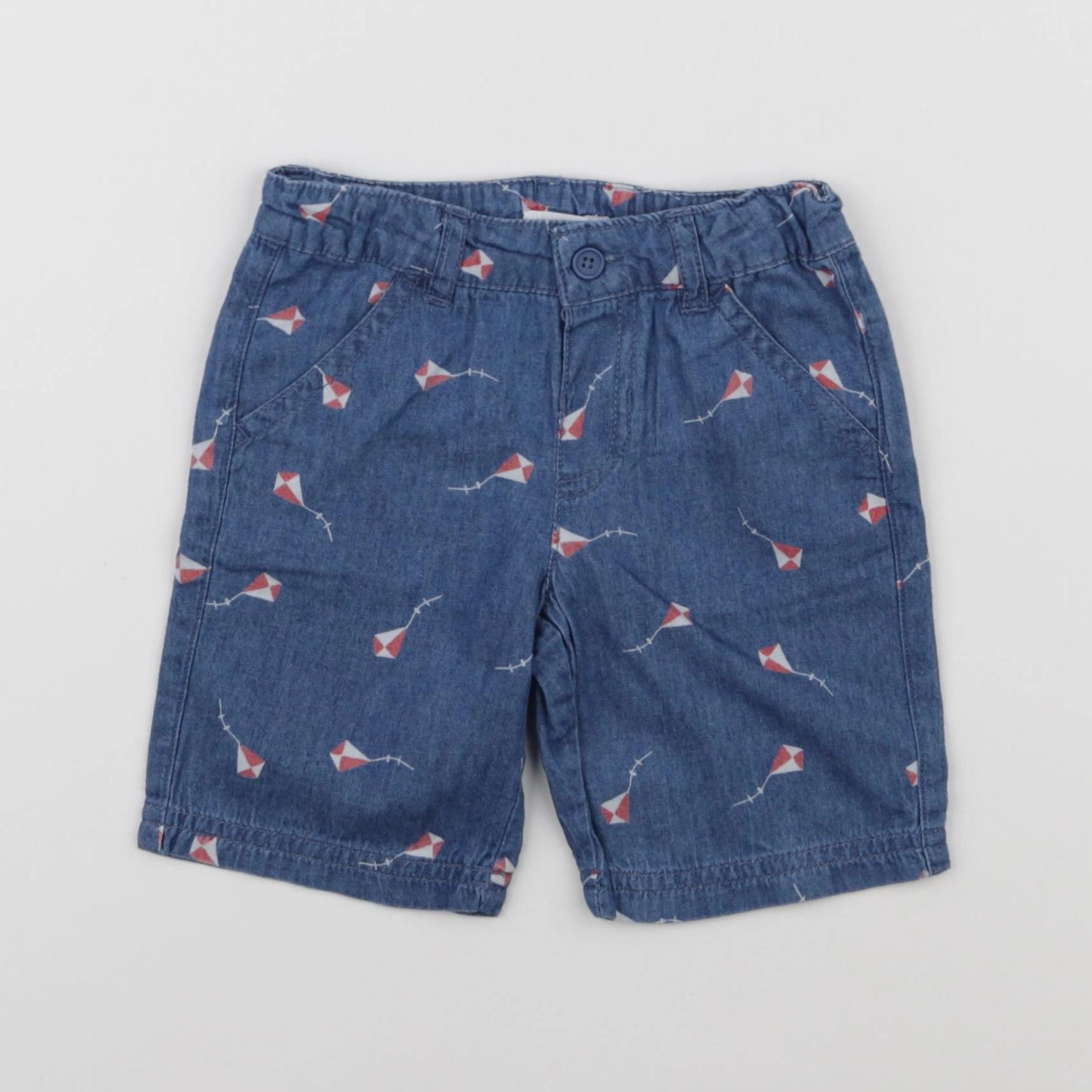 Boutchou - short bleu - 12 mois
