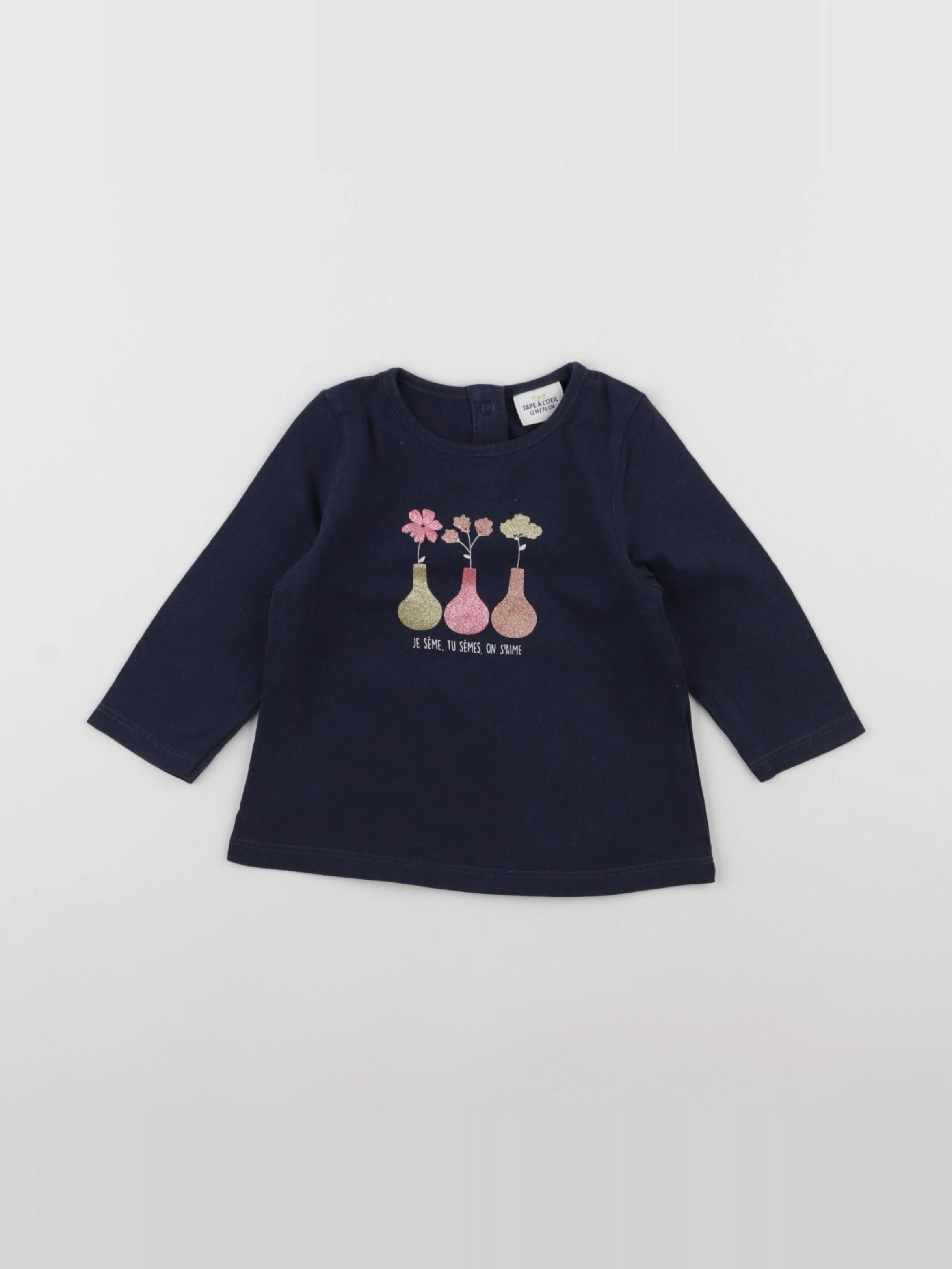 Jacadi - tee-shirt bleu - 12 mois