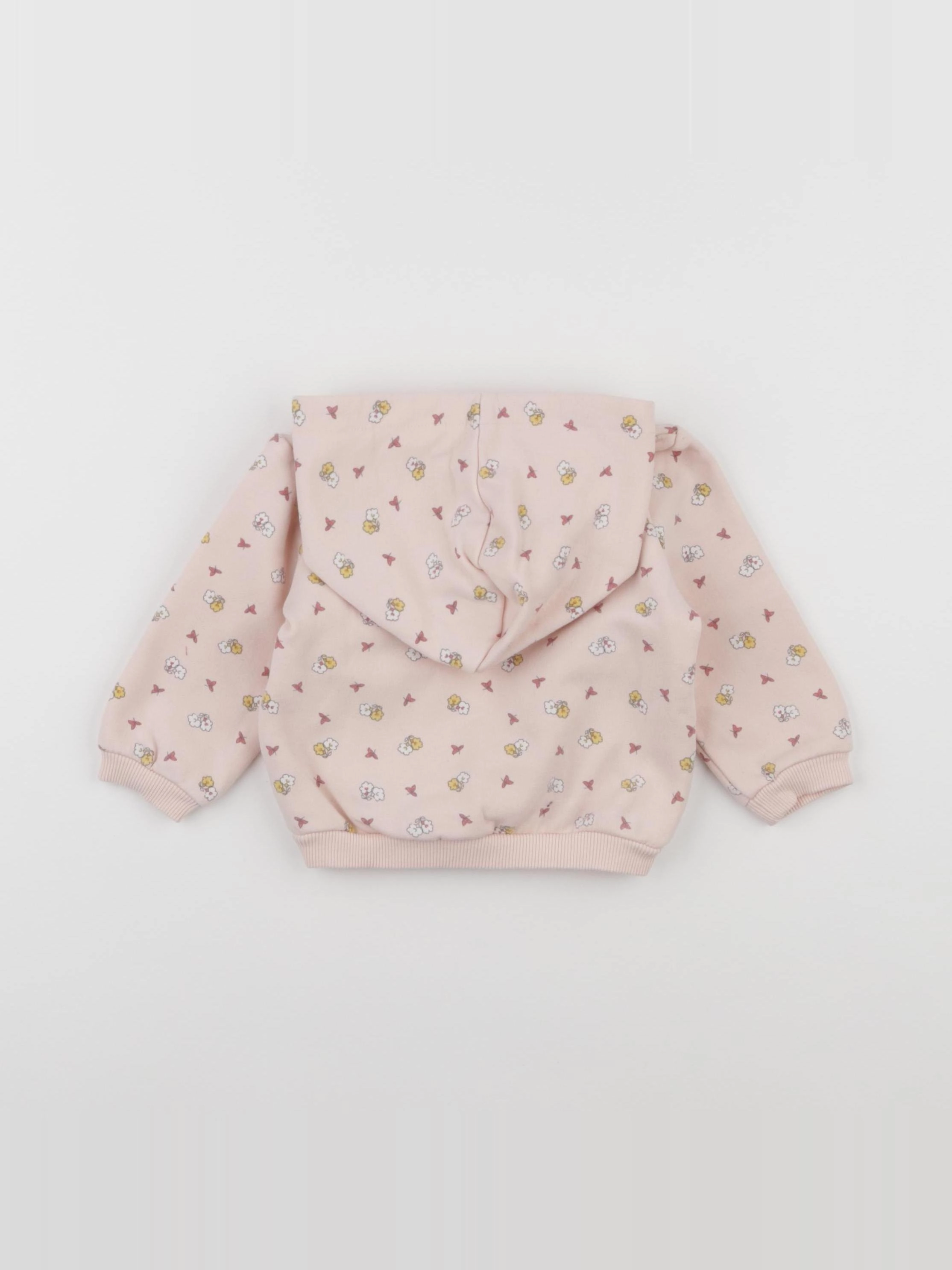 Vertbaudet - sweat rose - 9 mois