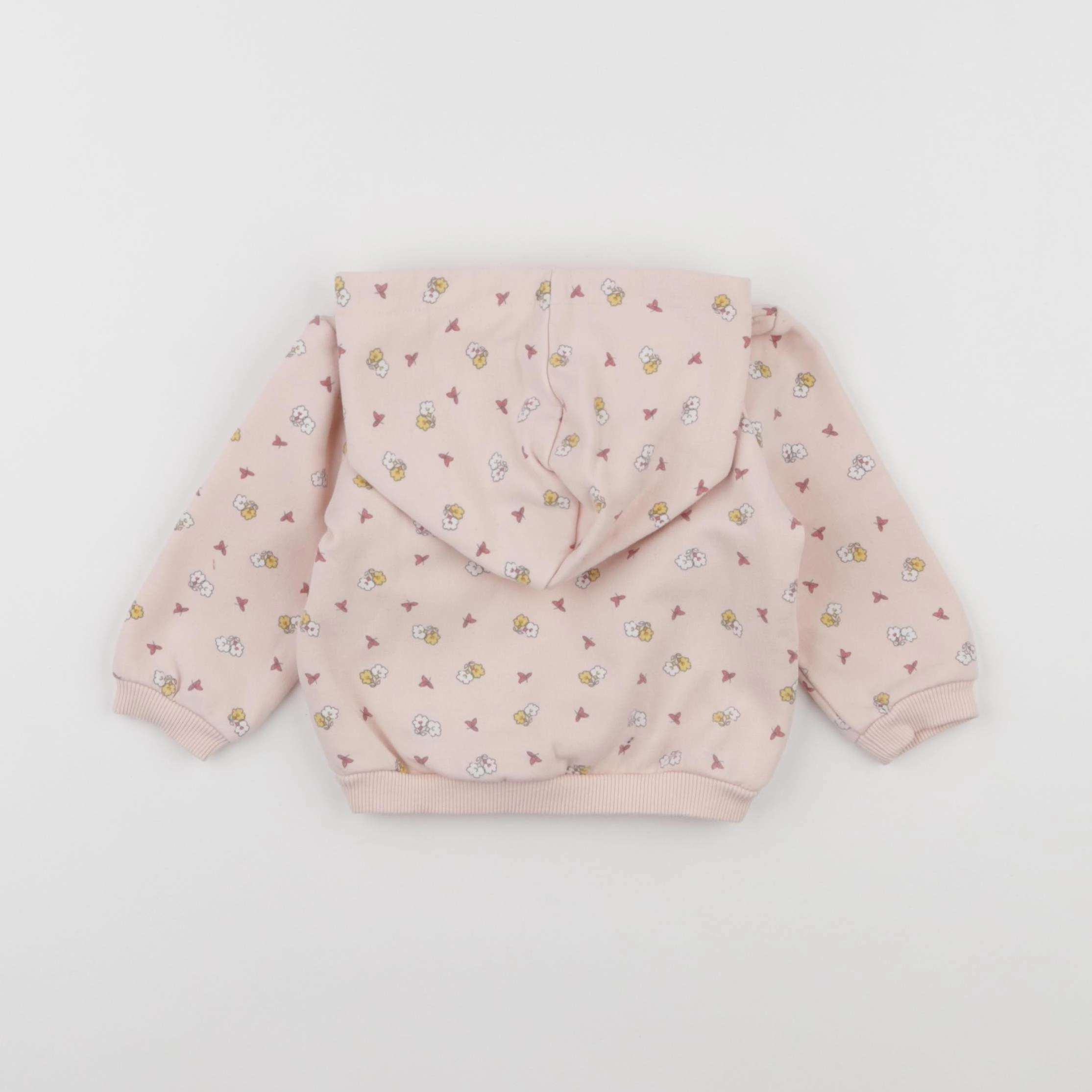 Vertbaudet - sweat rose - 9 mois