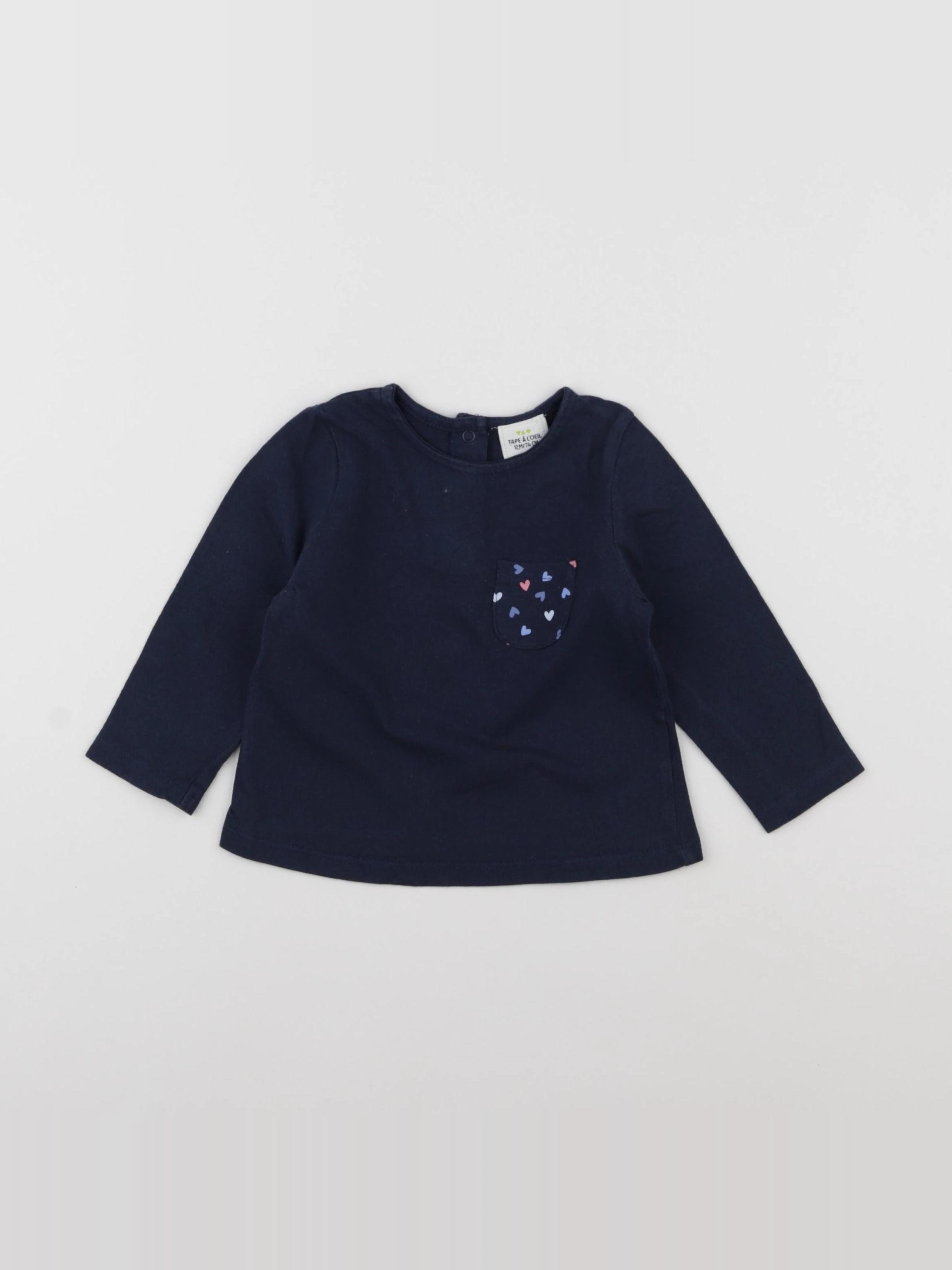 Tape à l'oeil - tee-shirt bleu - 12 mois