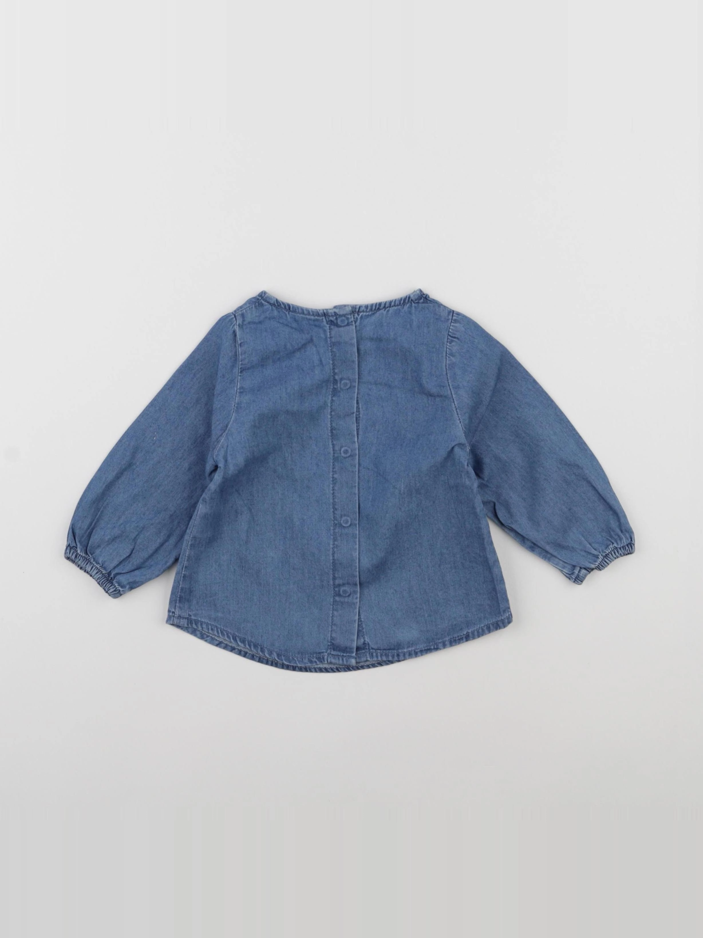 Tape à l'oeil - blouse bleu - 9 mois