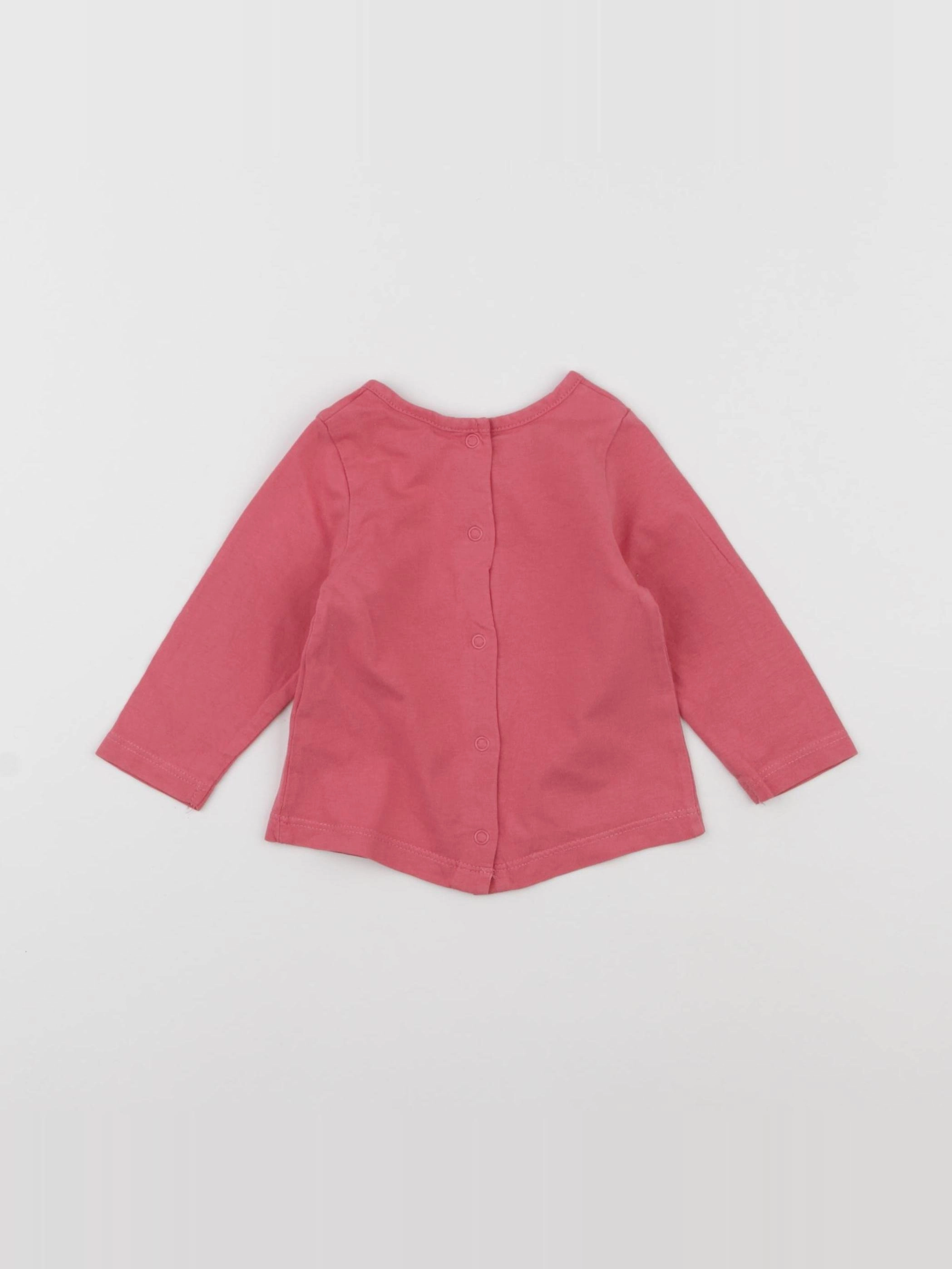 Tape à l'oeil - tee-shirt rose - 3 mois