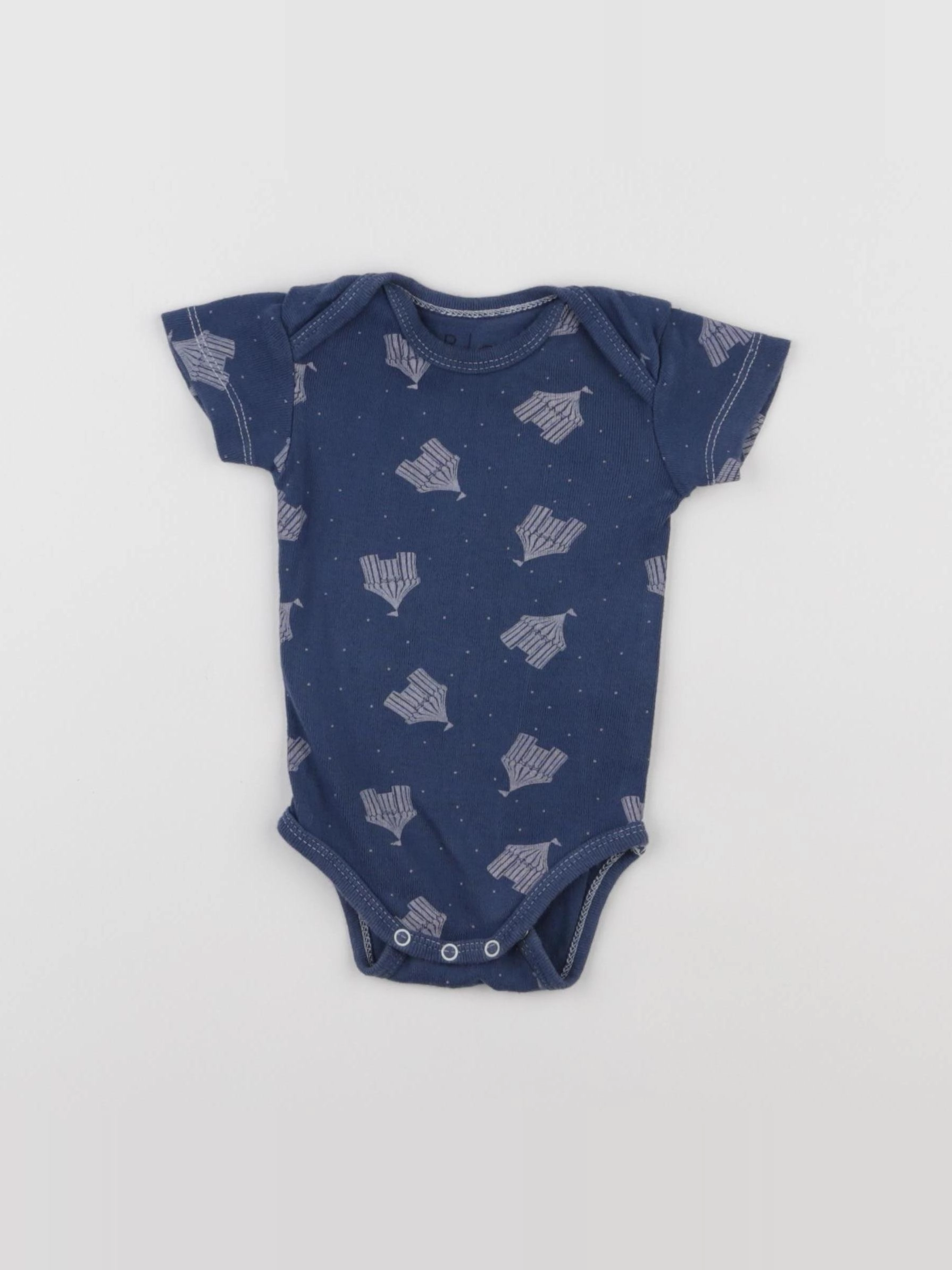 La Redoute - body bleu - 3 mois