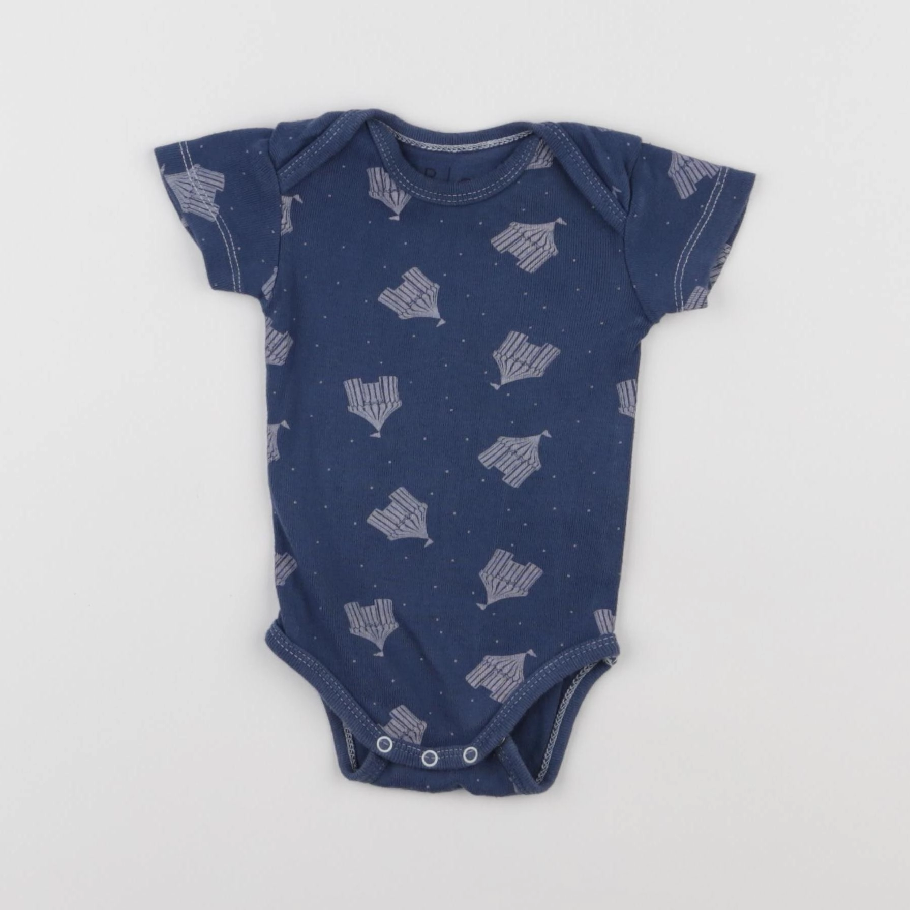 La Redoute - body bleu - 3 mois