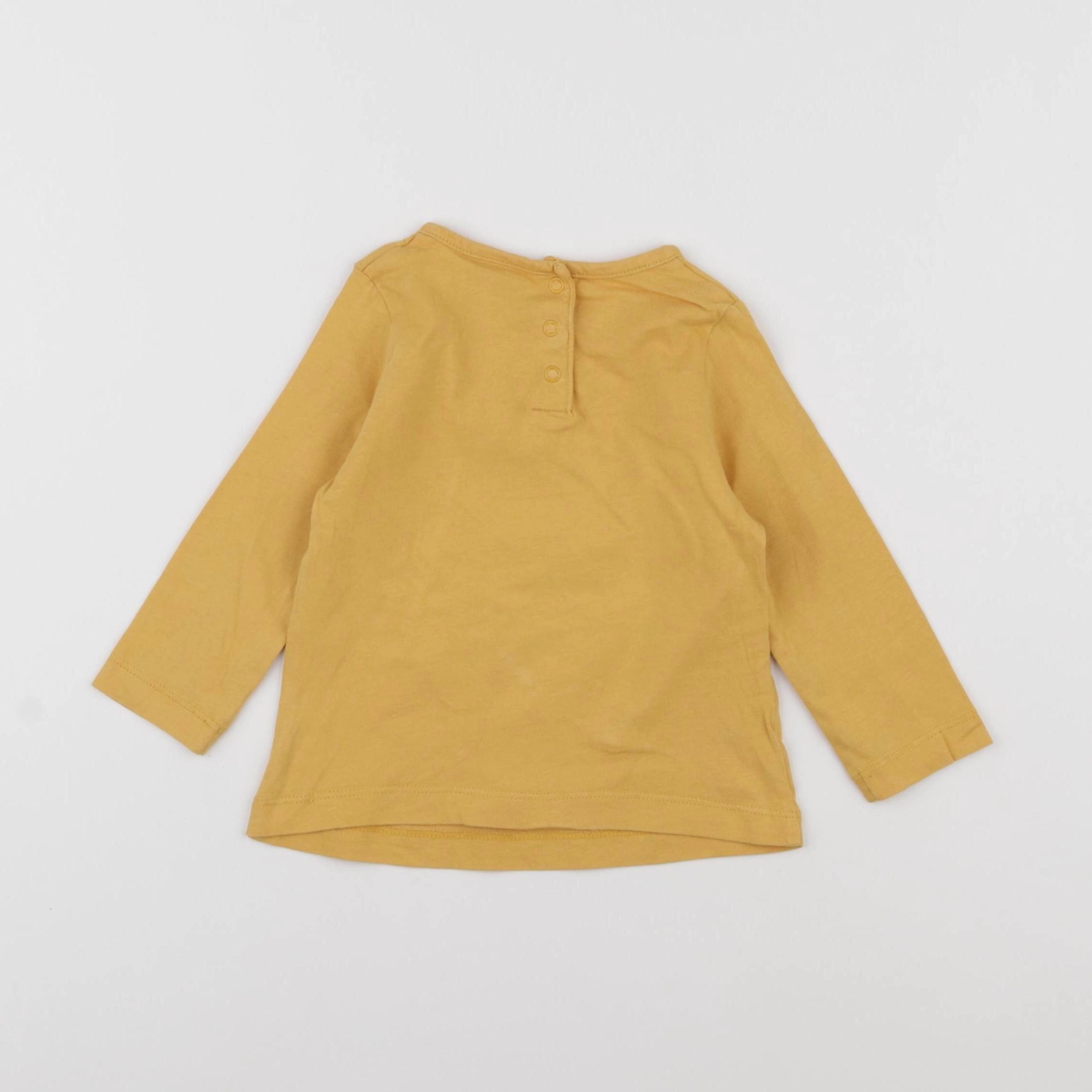 Tape à l'oeil - tee-shirt jaune - 12 mois