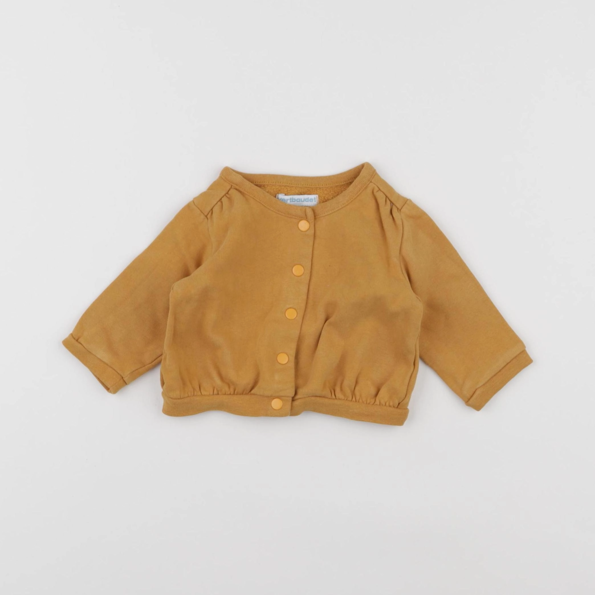 Vertbaudet - sweat jaune - 3 mois