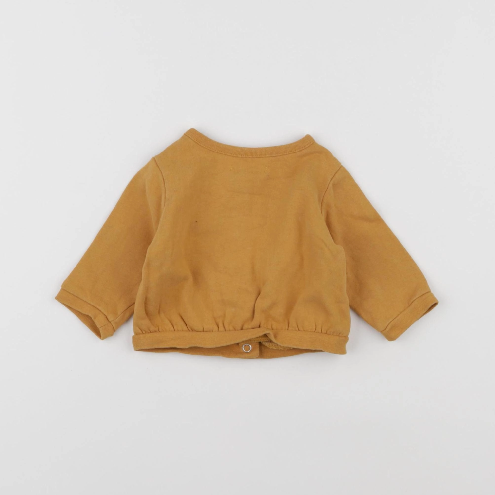 Vertbaudet - sweat jaune - 3 mois