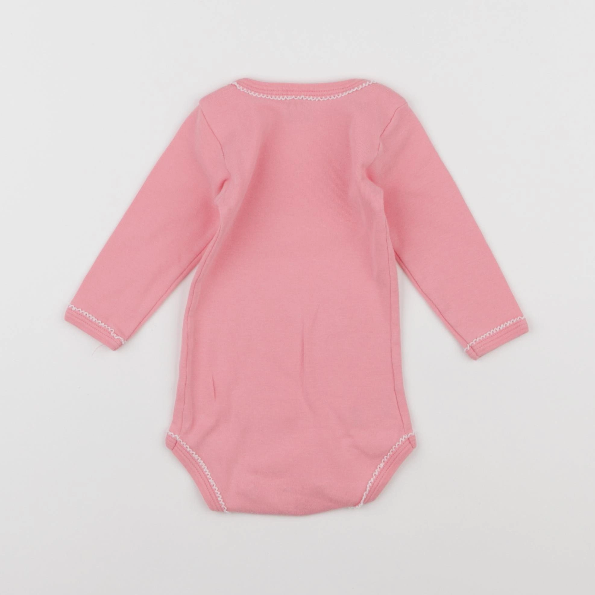 Petit Bateau - body rose - 6 mois