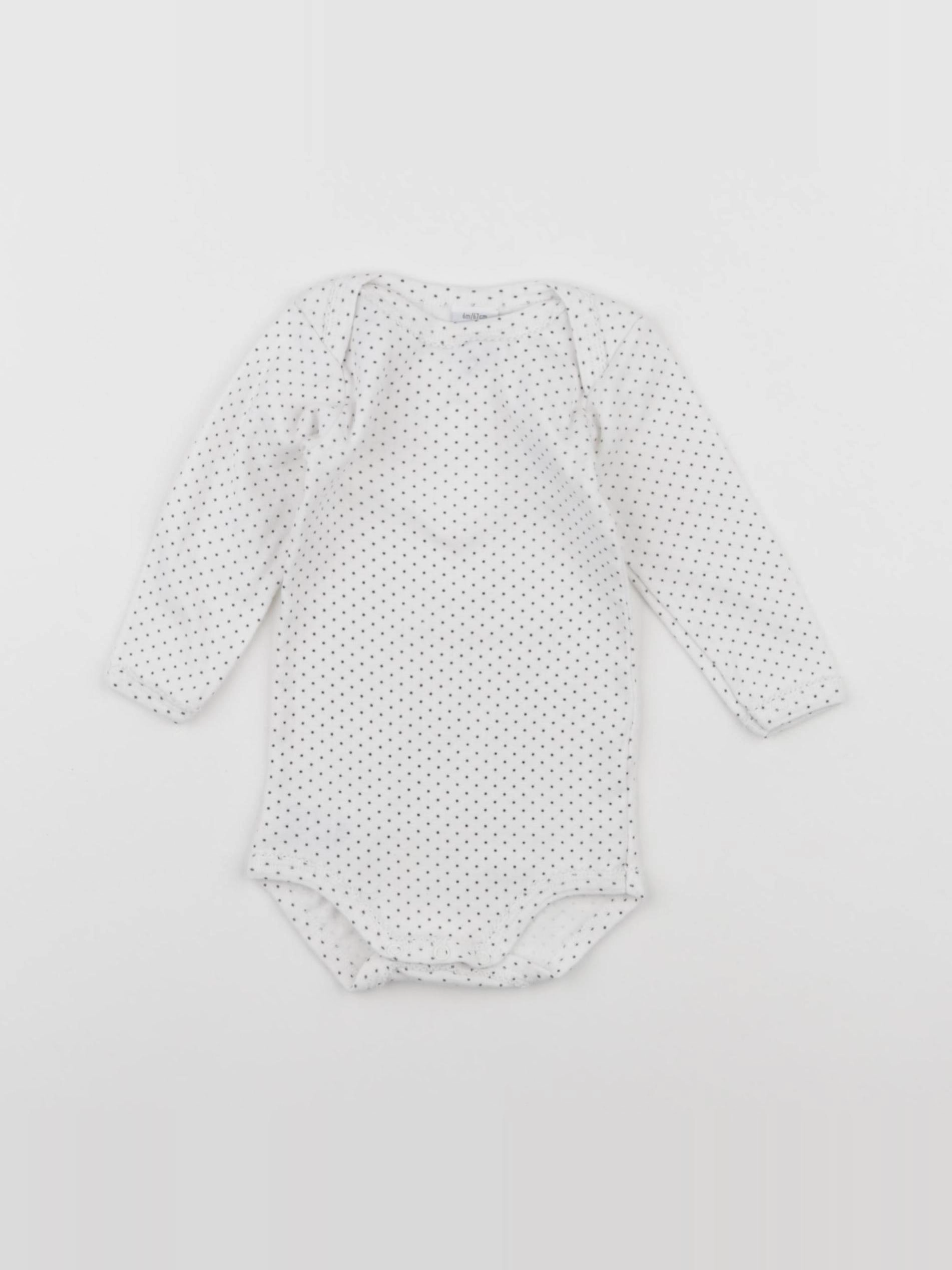 Petit Bateau - body blanc - 6 mois