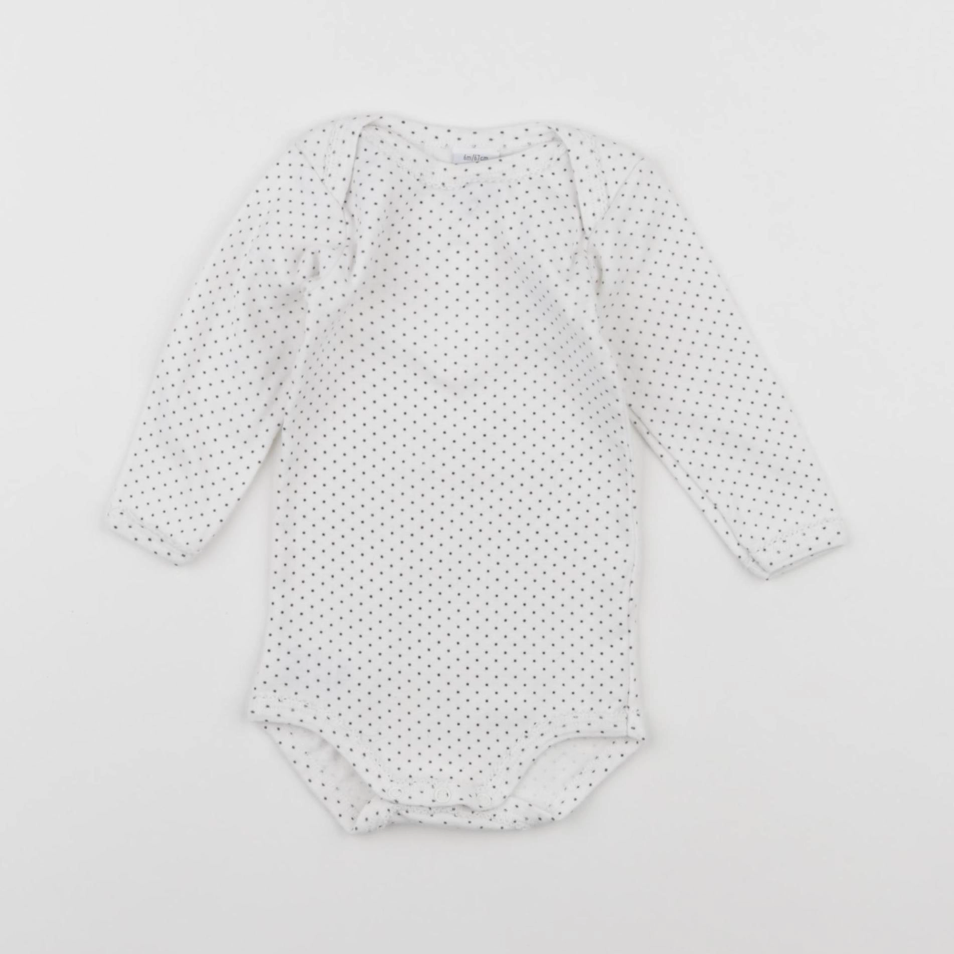 Petit Bateau - body blanc - 6 mois
