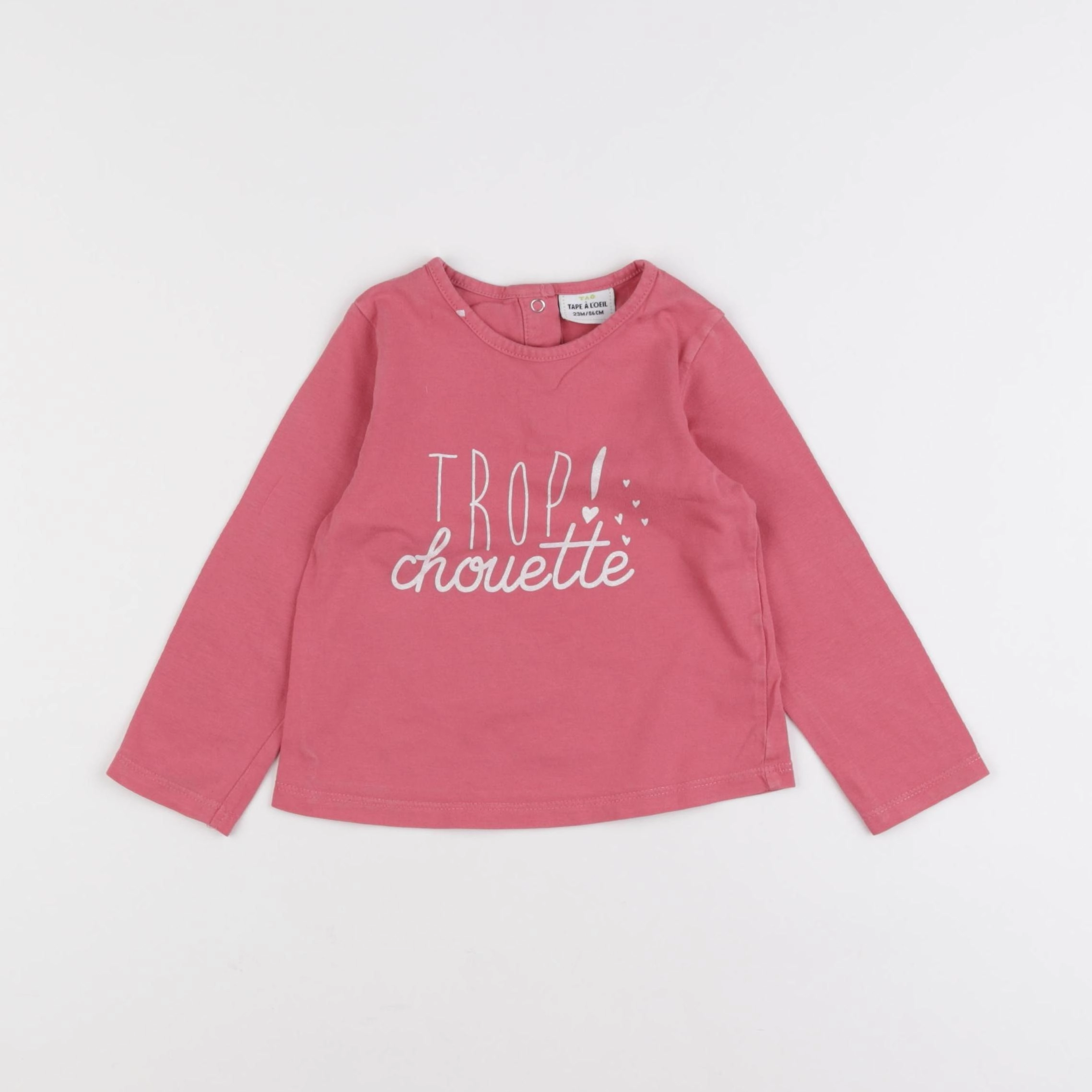 Tape à l'oeil - tee-shirt rose - 2 ans