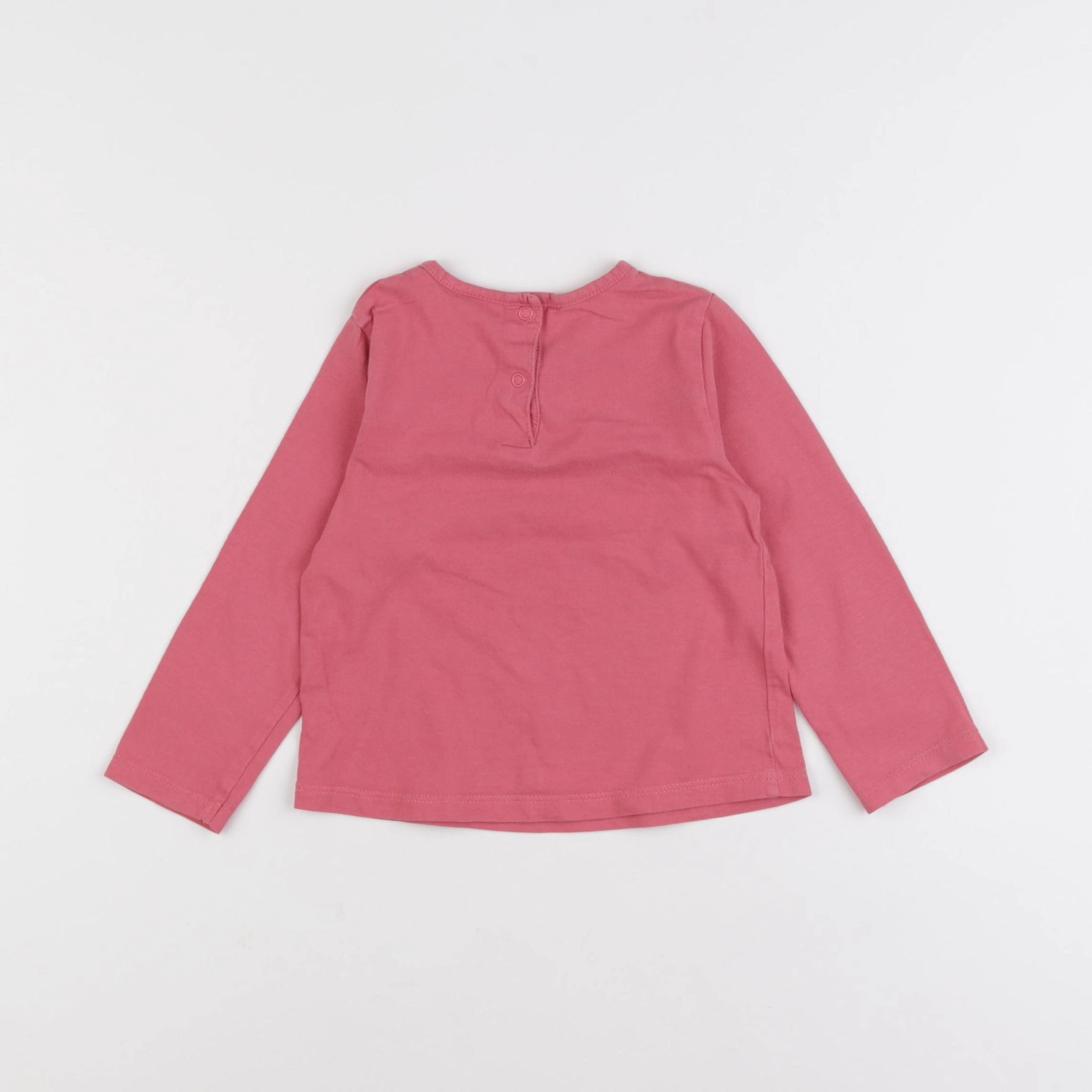 Tape à l'oeil - tee-shirt rose - 2 ans