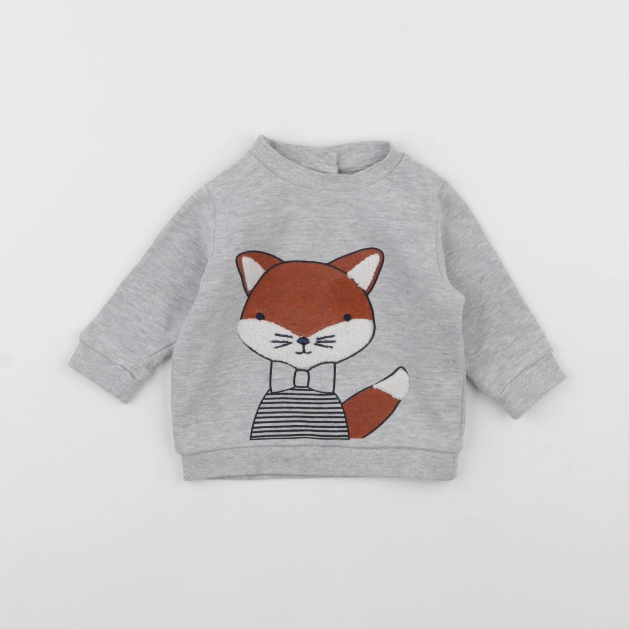 Vertbaudet - sweat gris - 3 mois